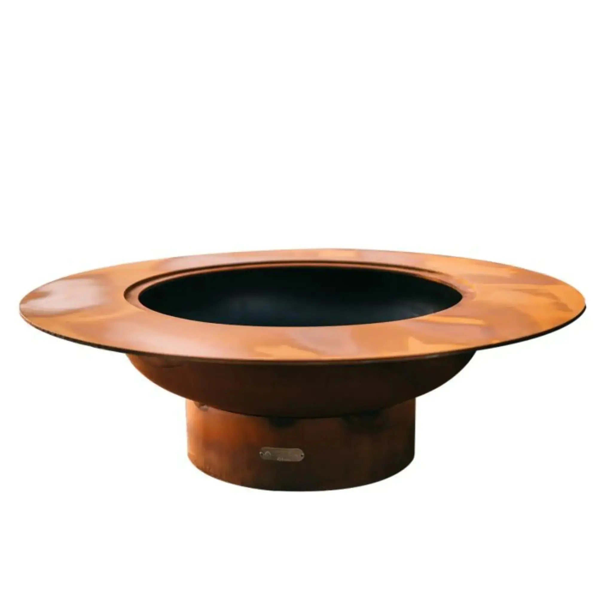 Magnum 54″ Round Gas Fire Pit with Lid – Carbon Steel by Fire Pit Art Fire Pit Art