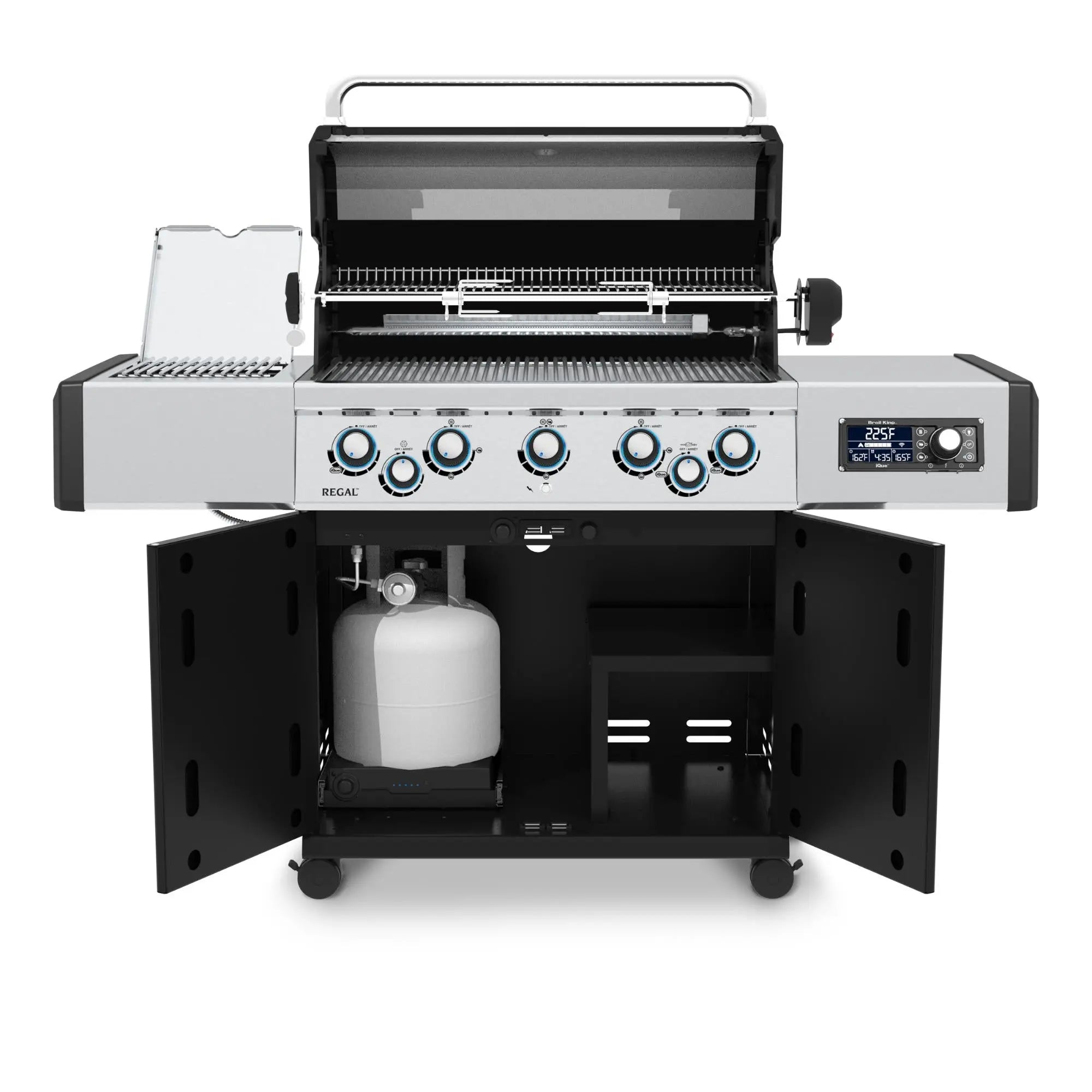 Broil King Regal Q 590 Pro IR Wi-Fi Enabled 5-Burner Gas Grill with Infrared Side Burner & Rotisserie Broil King