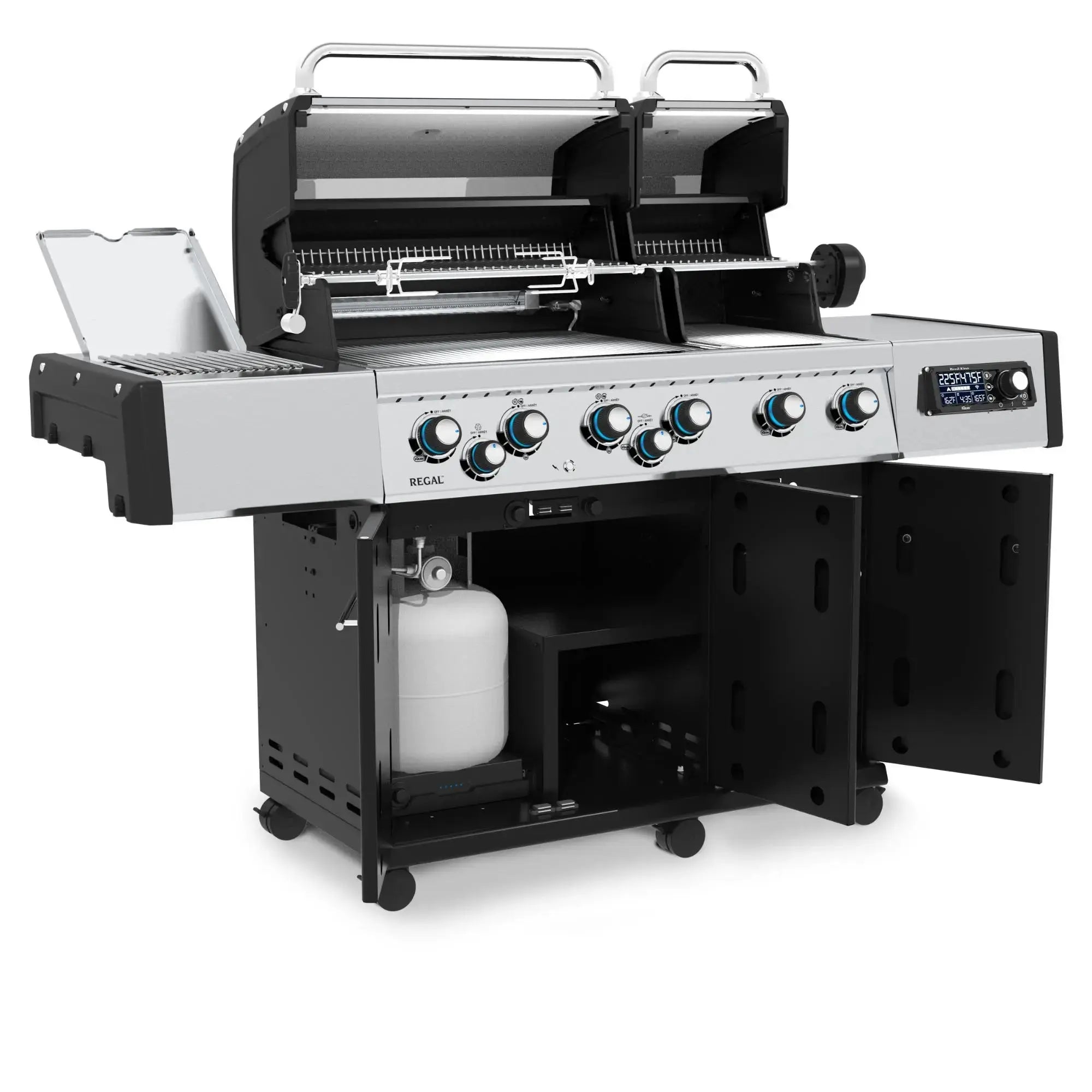 Broil King Regal Q 690 Pro IR Wi-Fi Enabled 6-Burner Gas Grill with Infrared Side Burner & Rotisserie Broil King