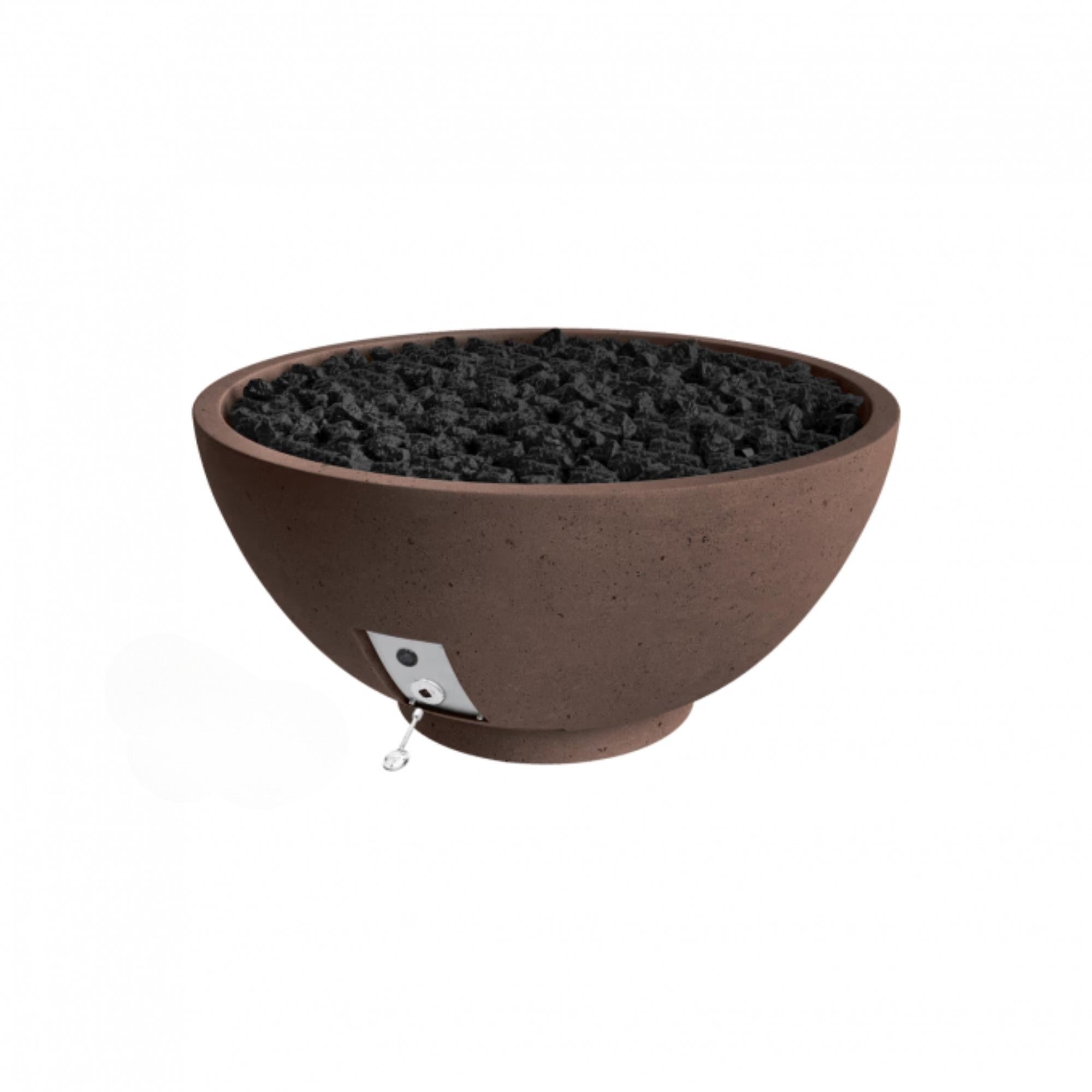 Sanctuary 39″ Round Concrete Gas Fire Bowl – SAN2 – by Firegear
