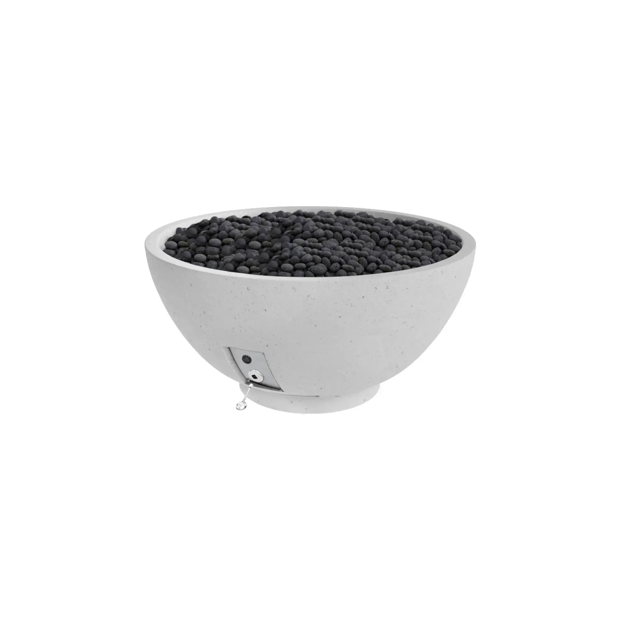 Sanctuary 30″ Round Concrete Gas Fire Bowl – SAN3 – by Firegear Firegear