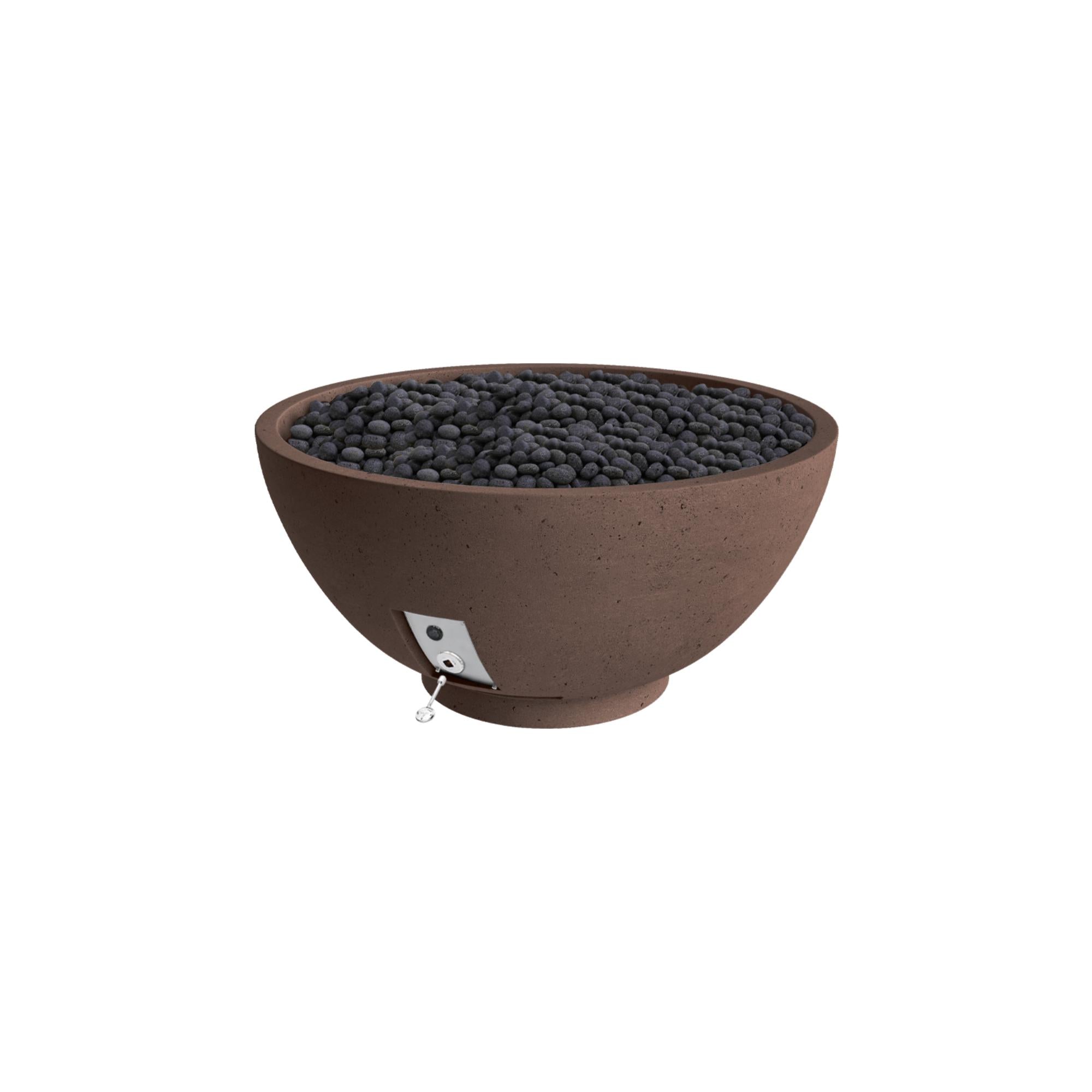 Sanctuary 30″ Round Concrete Gas Fire Bowl – Pro Series by Firegear