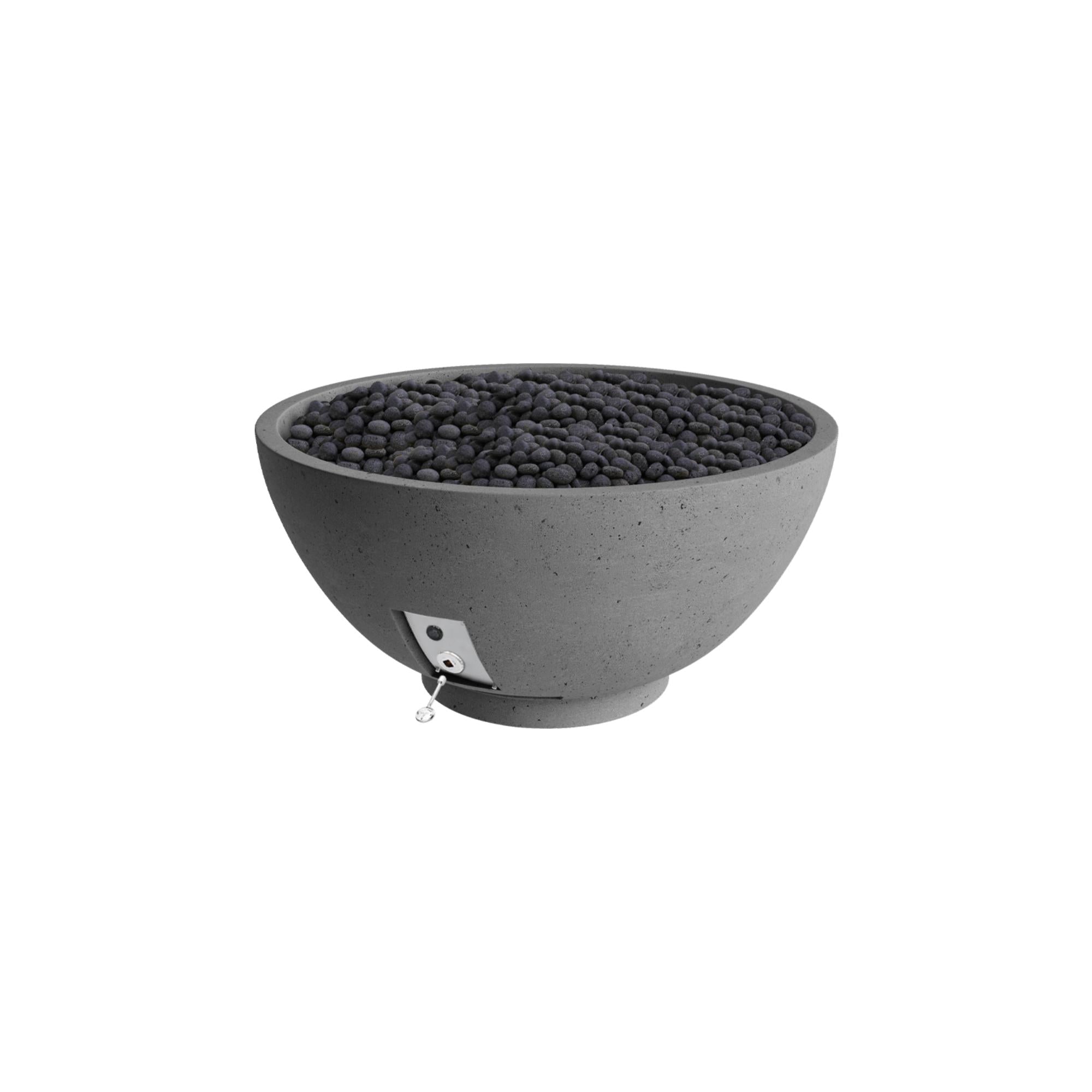 Sanctuary 30″ Round Concrete Gas Fire Bowl – Pro Series by Firegear