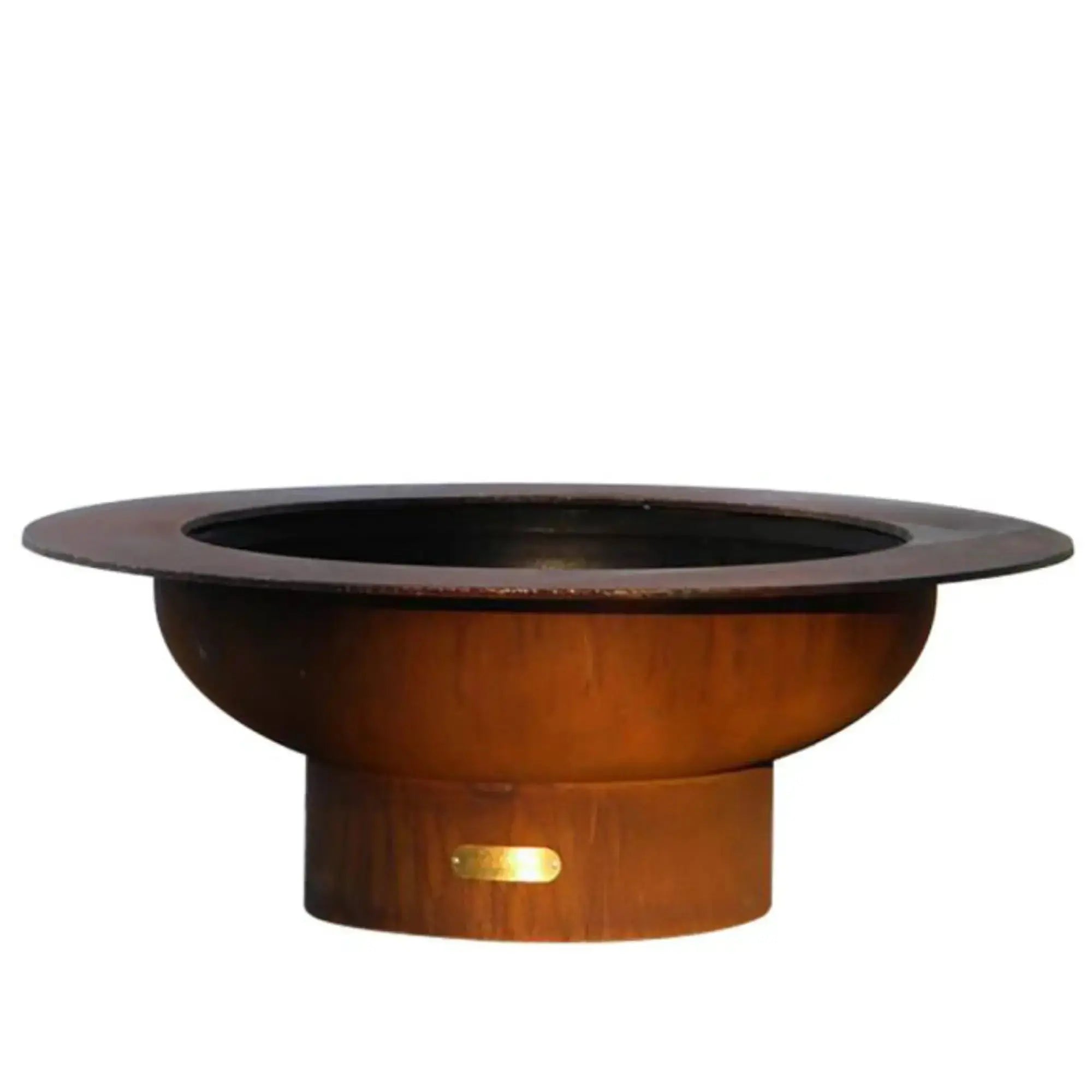 Saturn 41″ Round Gas Fire Pit with Lid – Carbon Steel by Fire Pit Art Fire Pit Art
