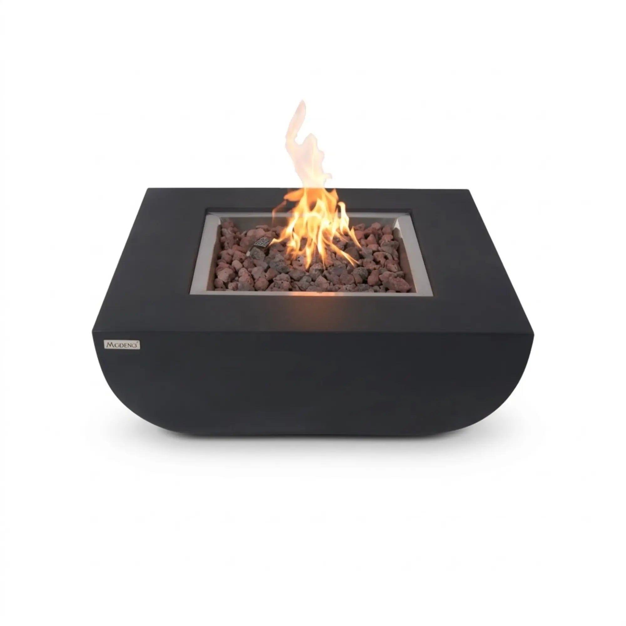 Aurora 34" Square Concrete Gas Fire Table - Modeno