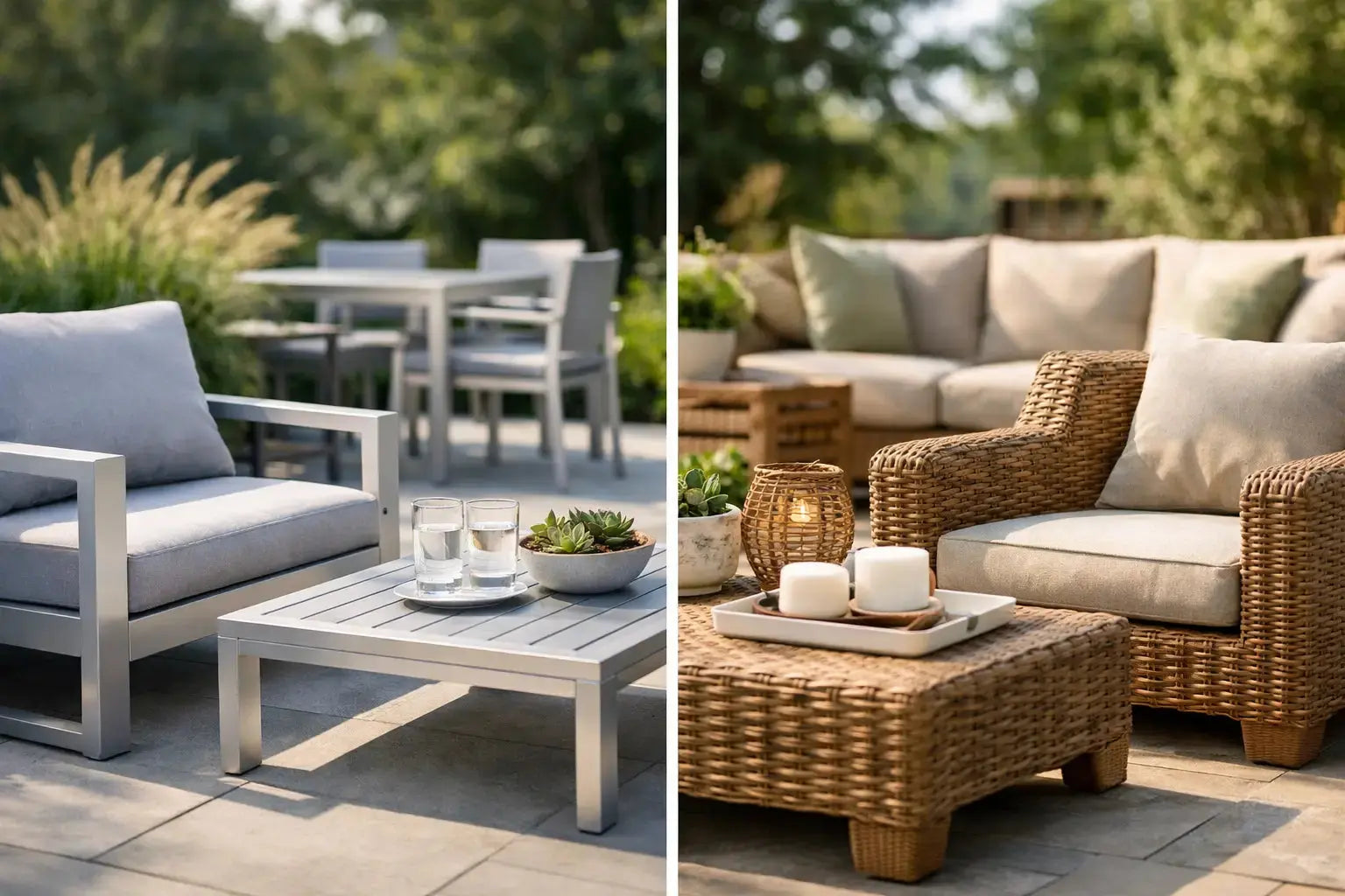 Aluminum vs Wicker Patio Furniture