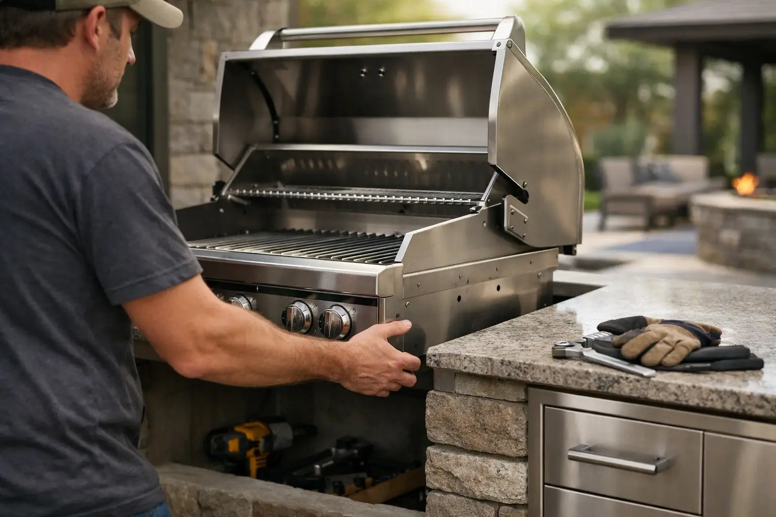 How to Install a Grill in an Outdoor Kitchen