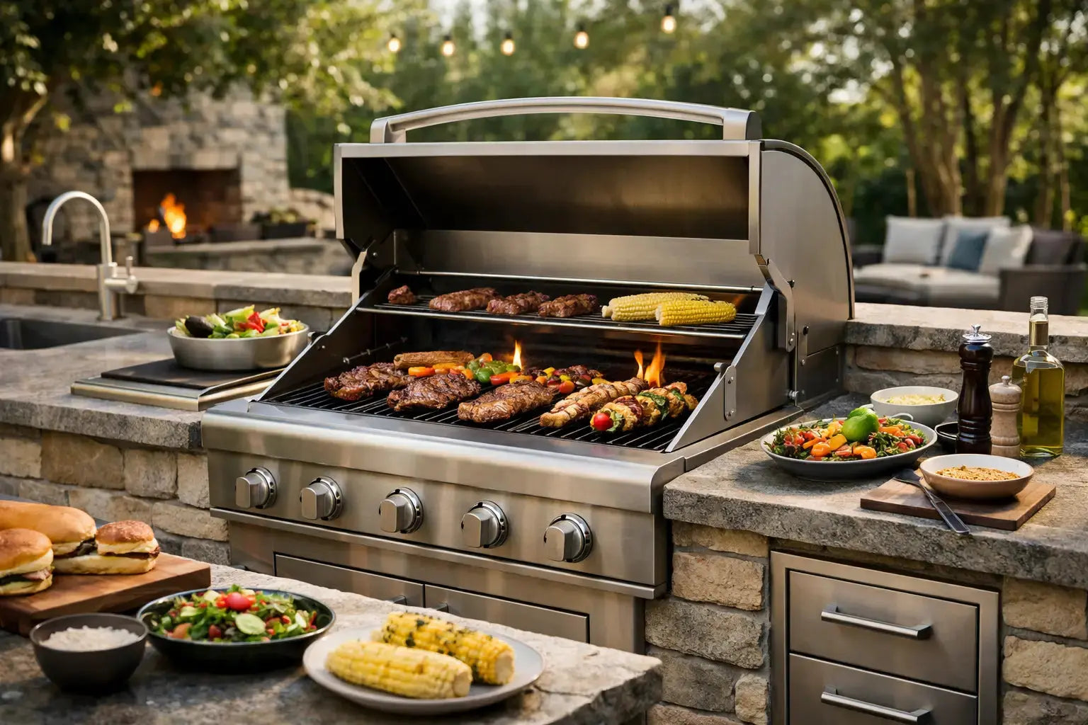 Built In Grills for a Better Outdoor Kitchen