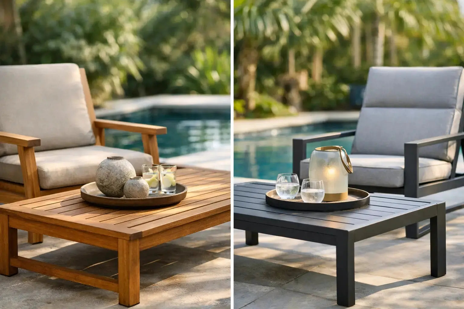 Teak vs Aluminum Patio Furniture