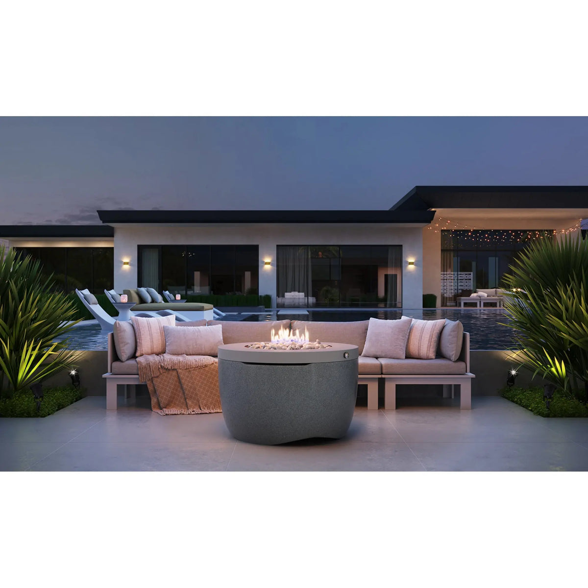 Ledge Lounger Halo 40" Round Propane Fire Pit - 70,000 BTU - view 12