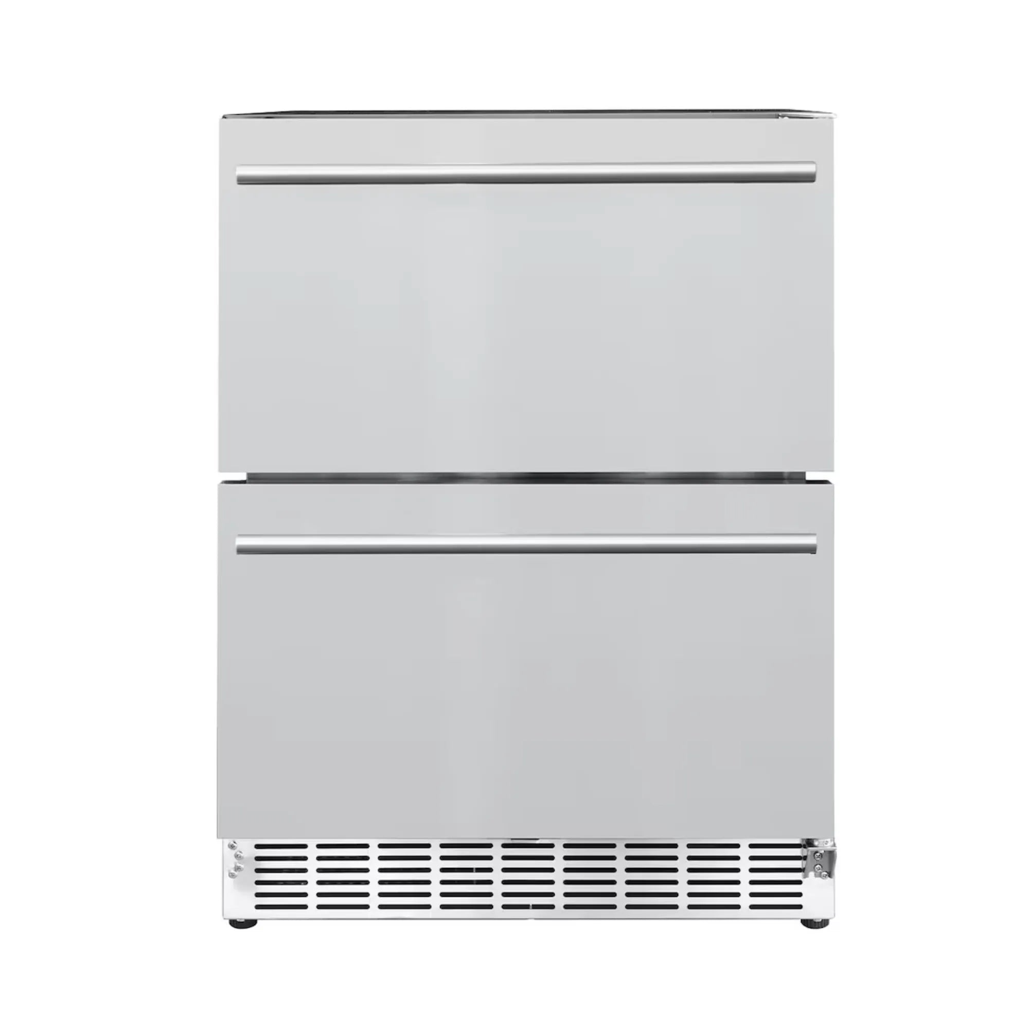 Summerset 24" 5.1 Cu. Ft. Outdoor Rated Refrigerator — Stainless Steel Drawer Fronts, 114-Can capacity | RFR-24DR2-A Summerset
