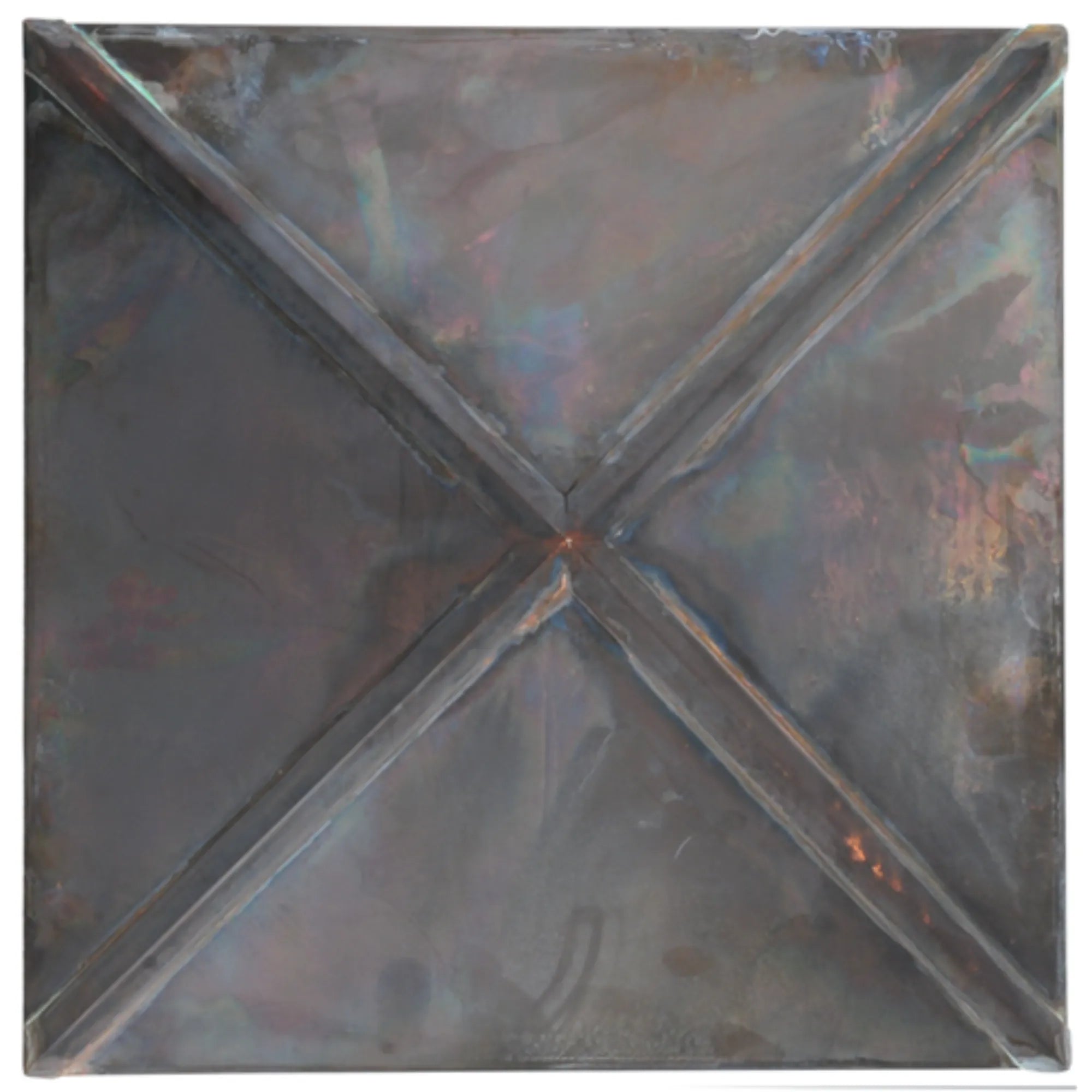 16"Sq Stillwater T Mission Pier Mount – Vintage Copper – Wet-Rated – Meyda Lighting