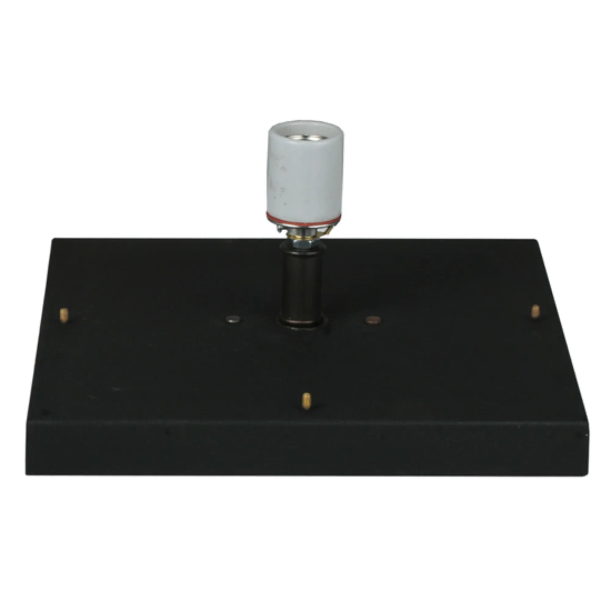 16" Wide Revival Deco Pier Mount – Black – Clear Seeded Glass – Wet-Rated – Meyda Lighting