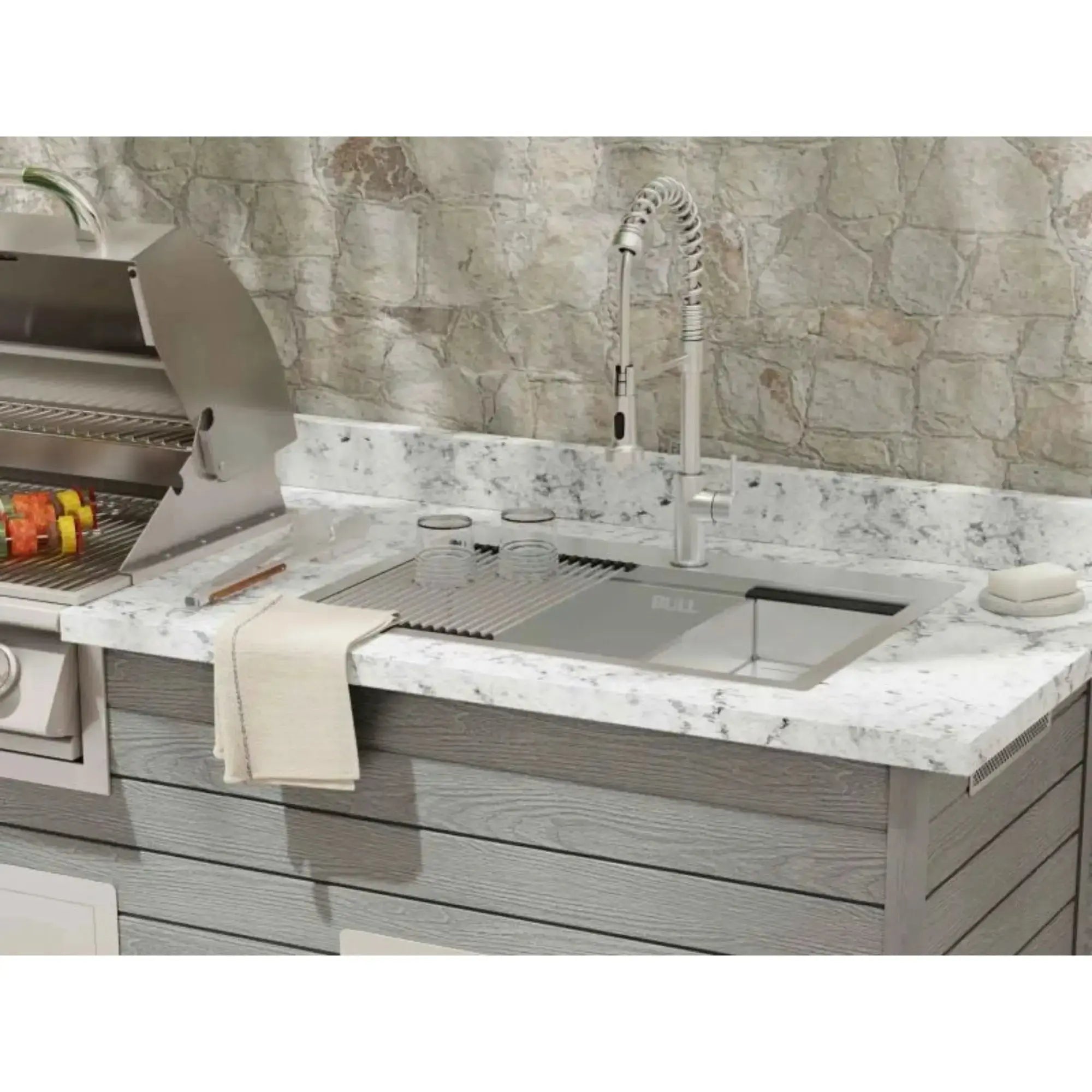Bull 30" Dual-Mount Outdoor Kitchen Sink Bull