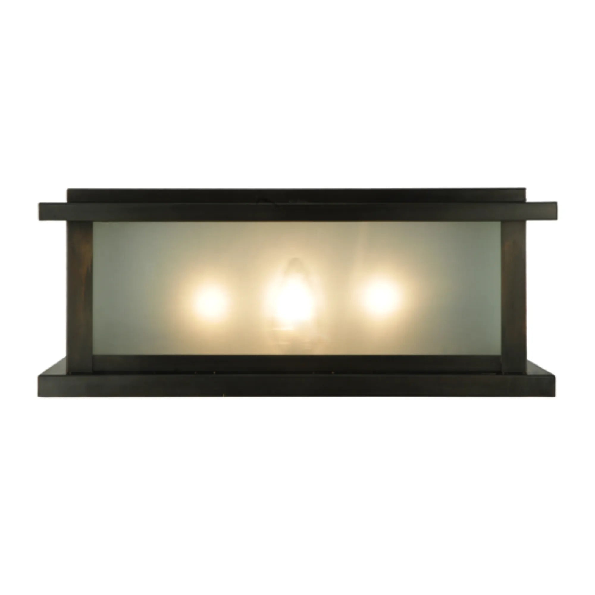 30"Square Mission Prime Pier Mount – (FSB-2) CRAFTSMAN BROWN – Wet-Rated – Meyda Lighting
