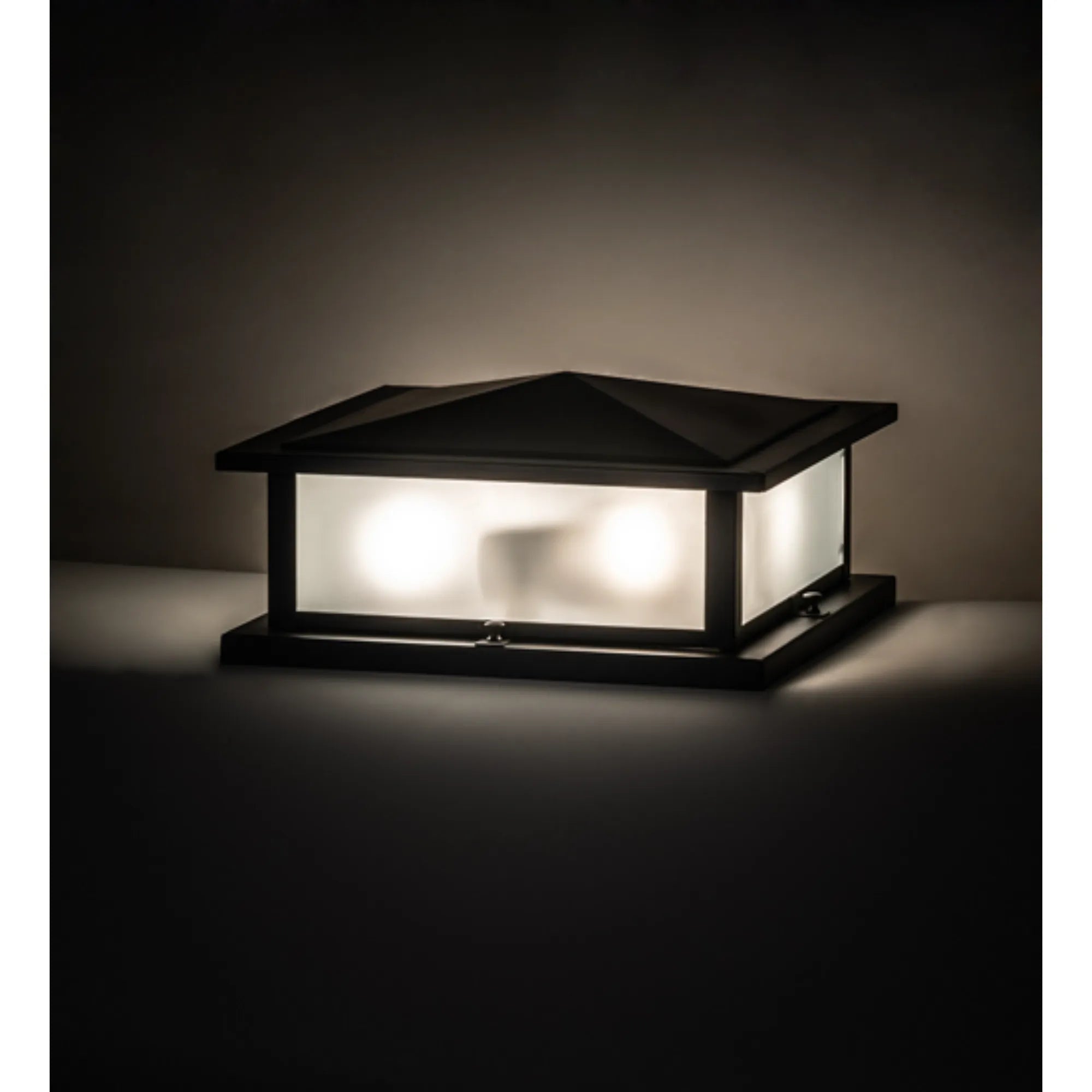 14" Square Seneca Prime Pier Mount – Craftsman Brown – Wet-Rated – Meyda Lighting