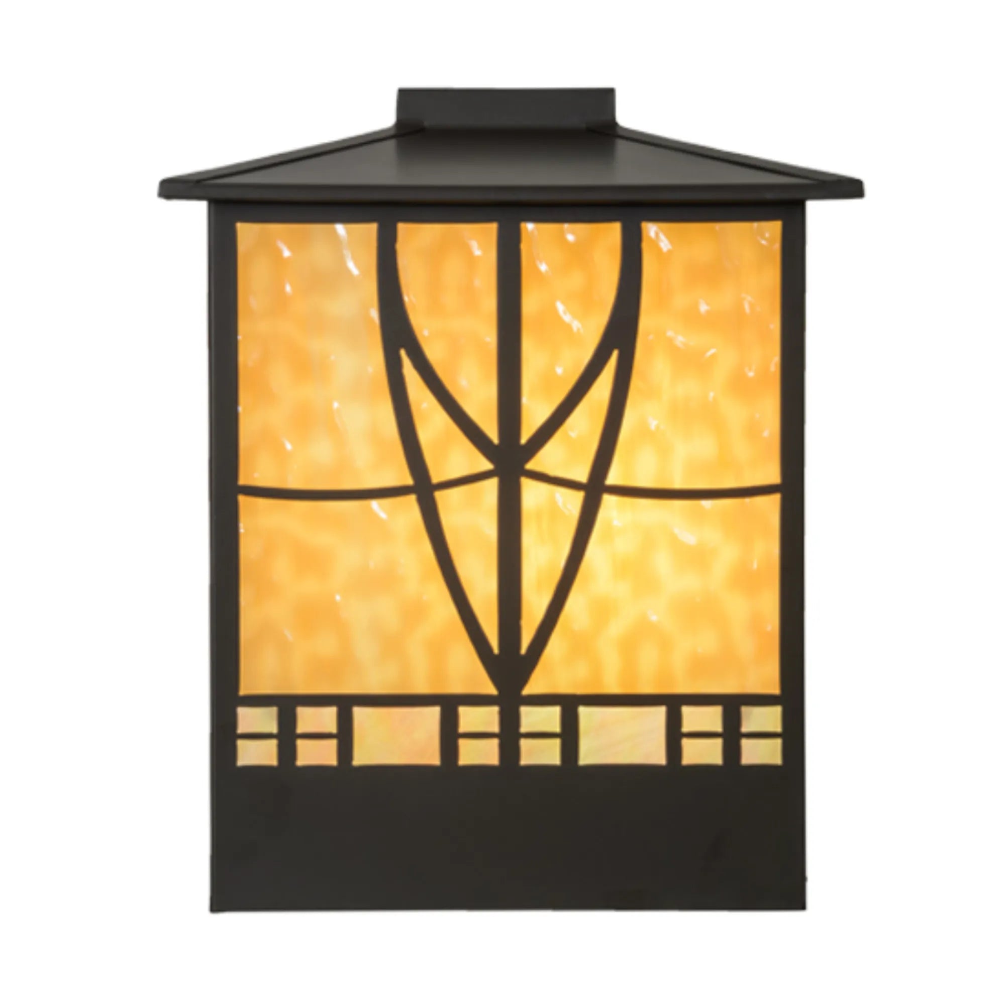 14"Sq Scottsdale Mission Pier Mount – Timeless Bronze – Wet-Rated – Meyda Lighting