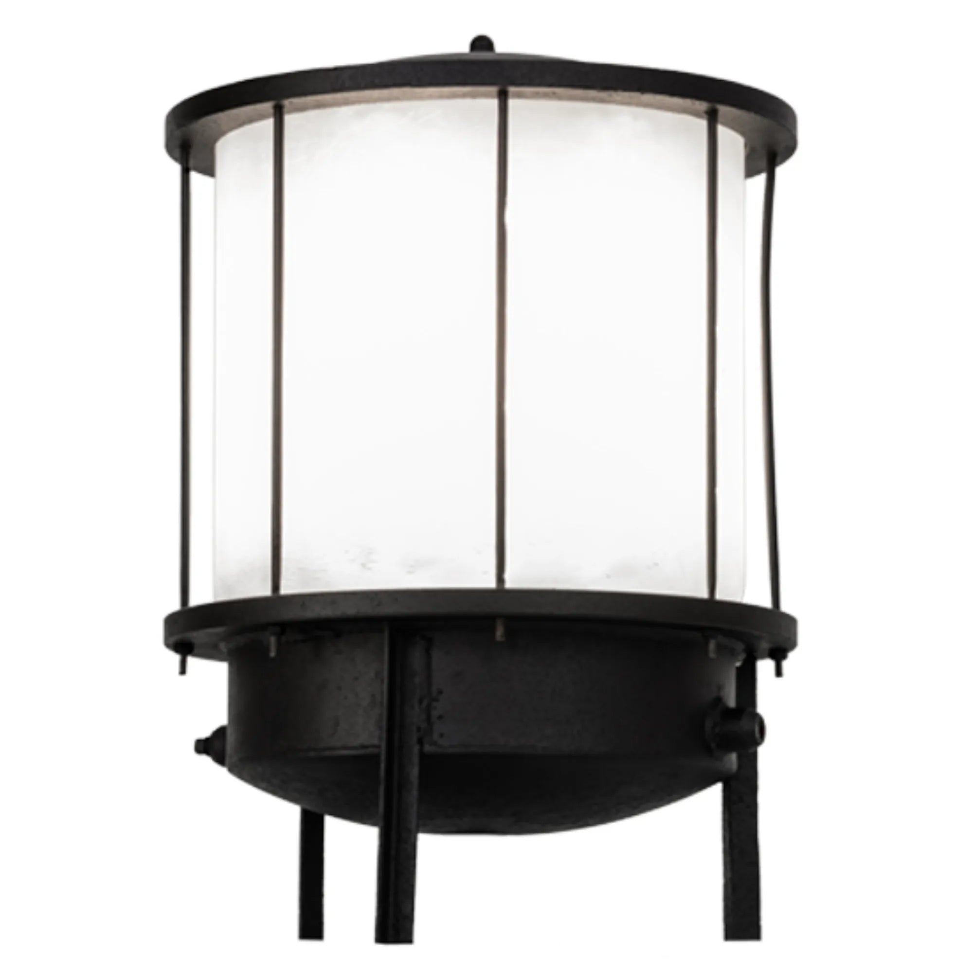 15" Wide Lighthouse Pier Mount – Black – White – Wet-Rated – Meyda Lighting