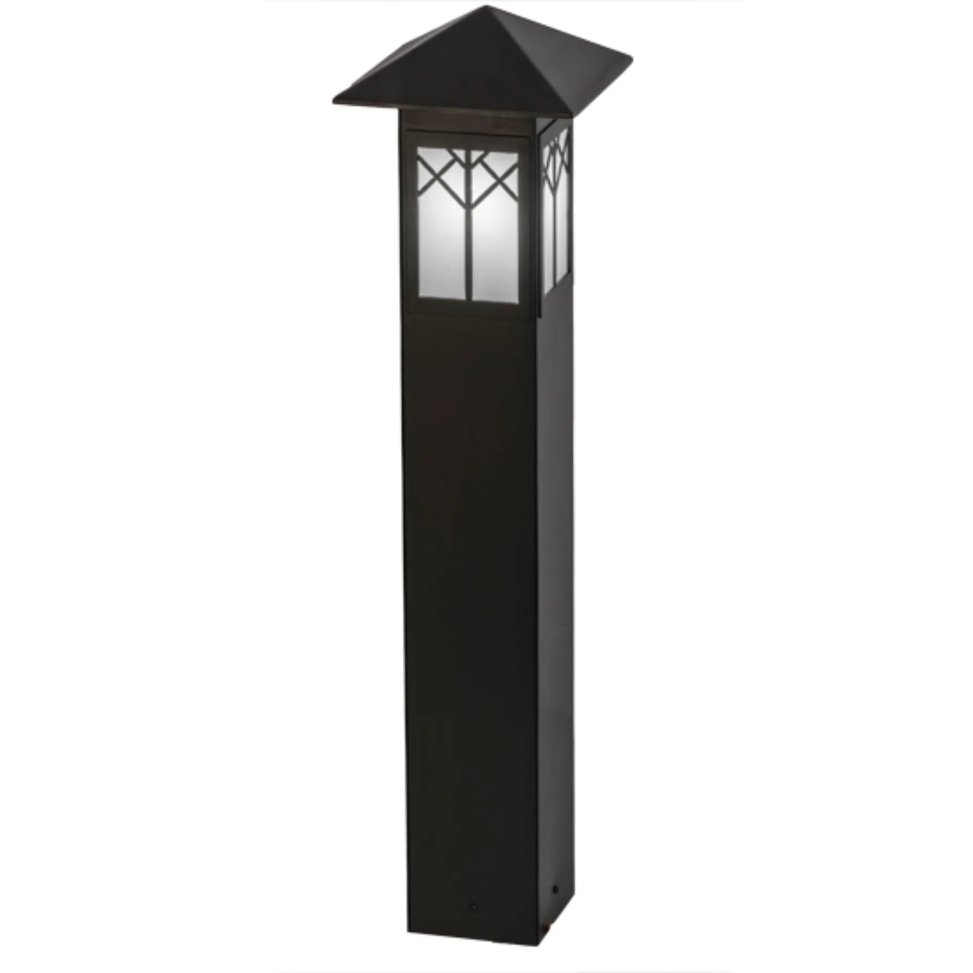 48" High Cumberland Bollard – Exterior Oil Rubbed Bronze – Wet-Rated – Meyda Lighting