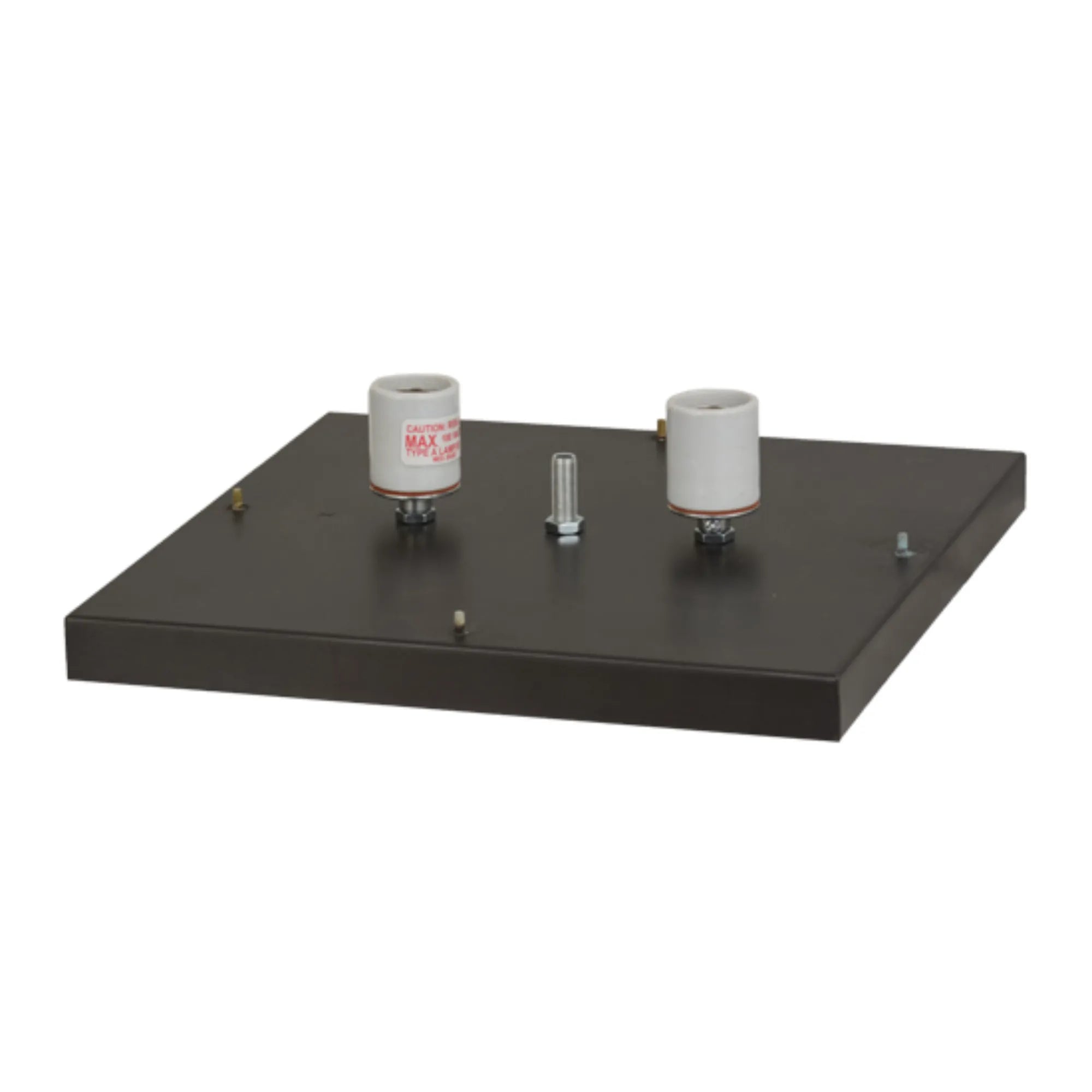21.5"Sq Seneca Mountain View Pier Mount – Craftsman Brown – Wet-Rated – Meyda Lighting