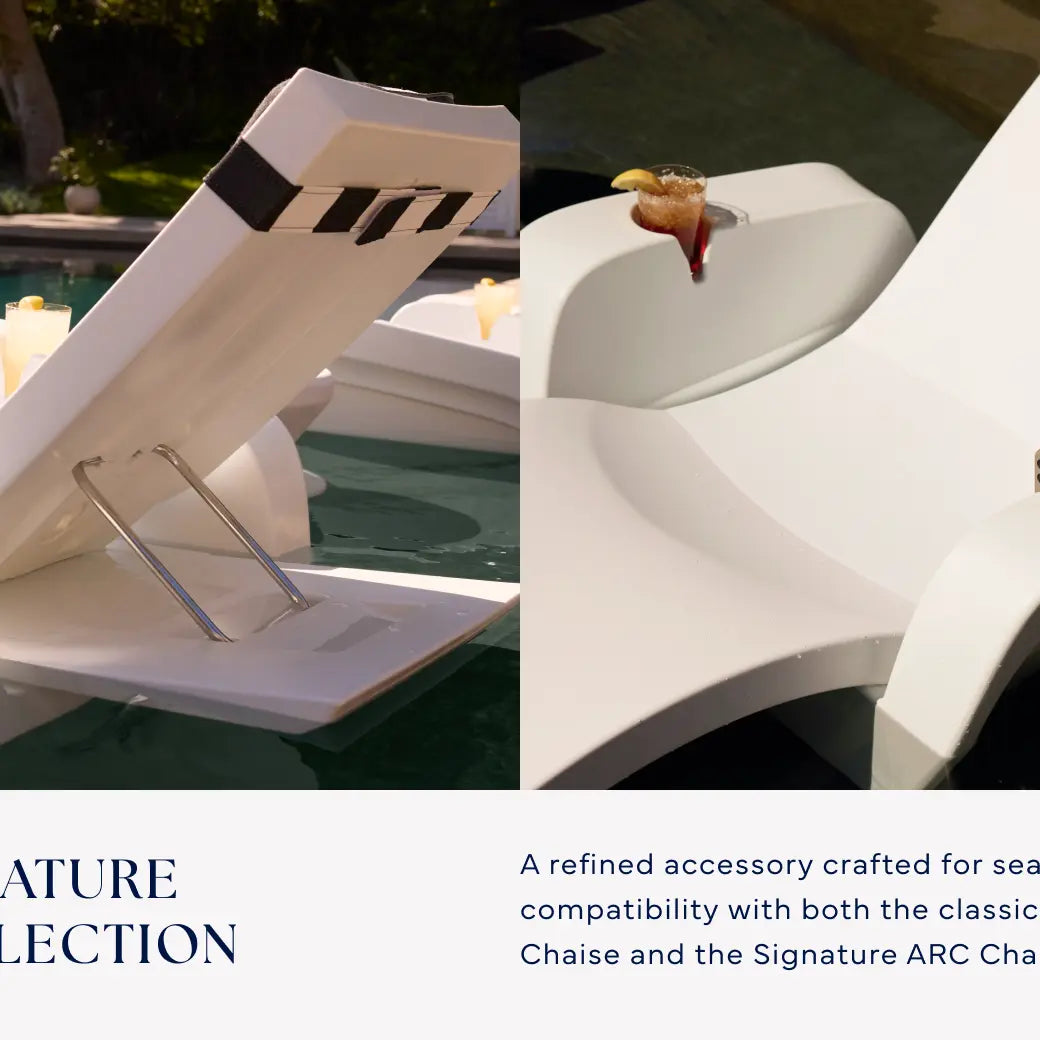 Ledge Lounger Signature Chaise Armrest Console Resin In-Pool Armrest - view 6