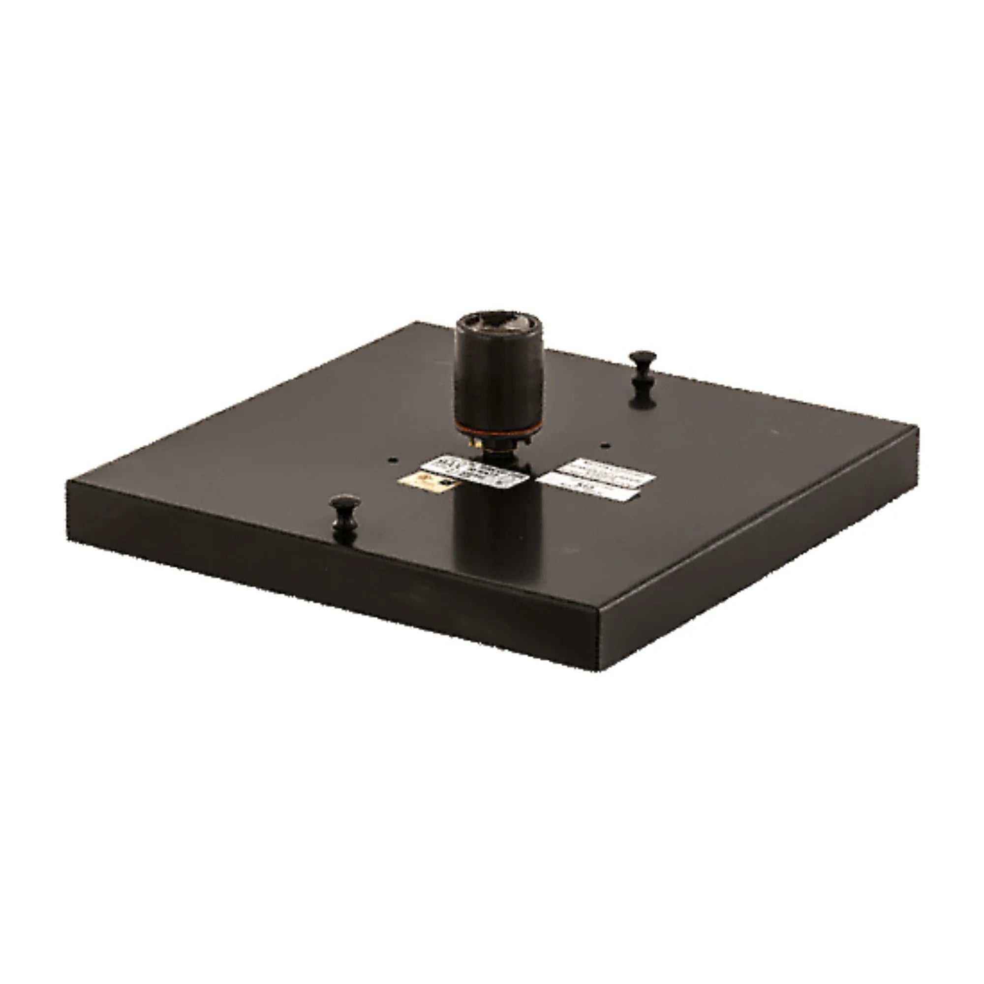 18"Sq Seneca Hill Top Pier Mount – Craftsman Brown – Clear Glass – Wet-Rated – Meyda Lighting