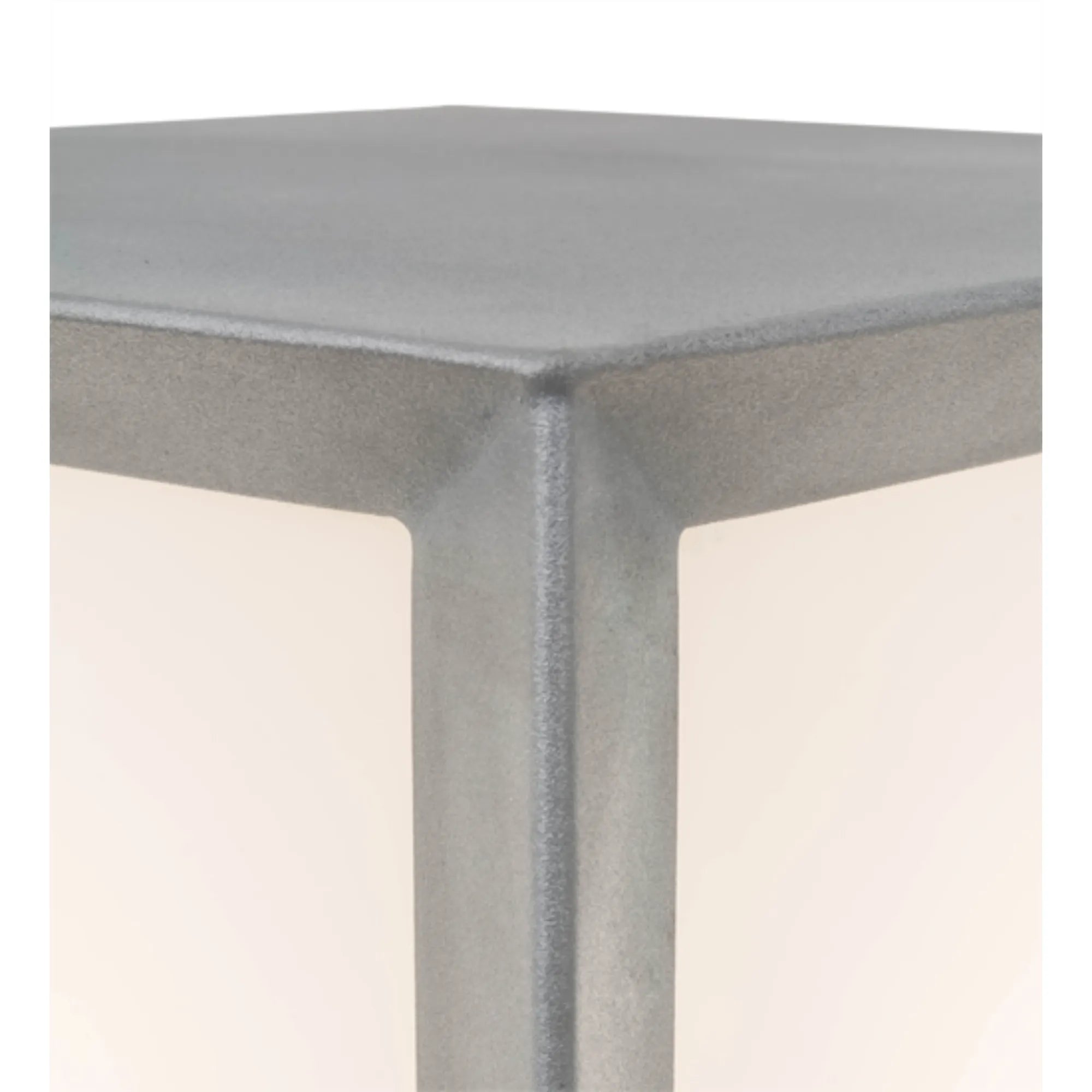 16"Sq Cubism Pier Mount – Weatherable Silver – Statuario Idalight – Wet-Rated – Meyda Lighting