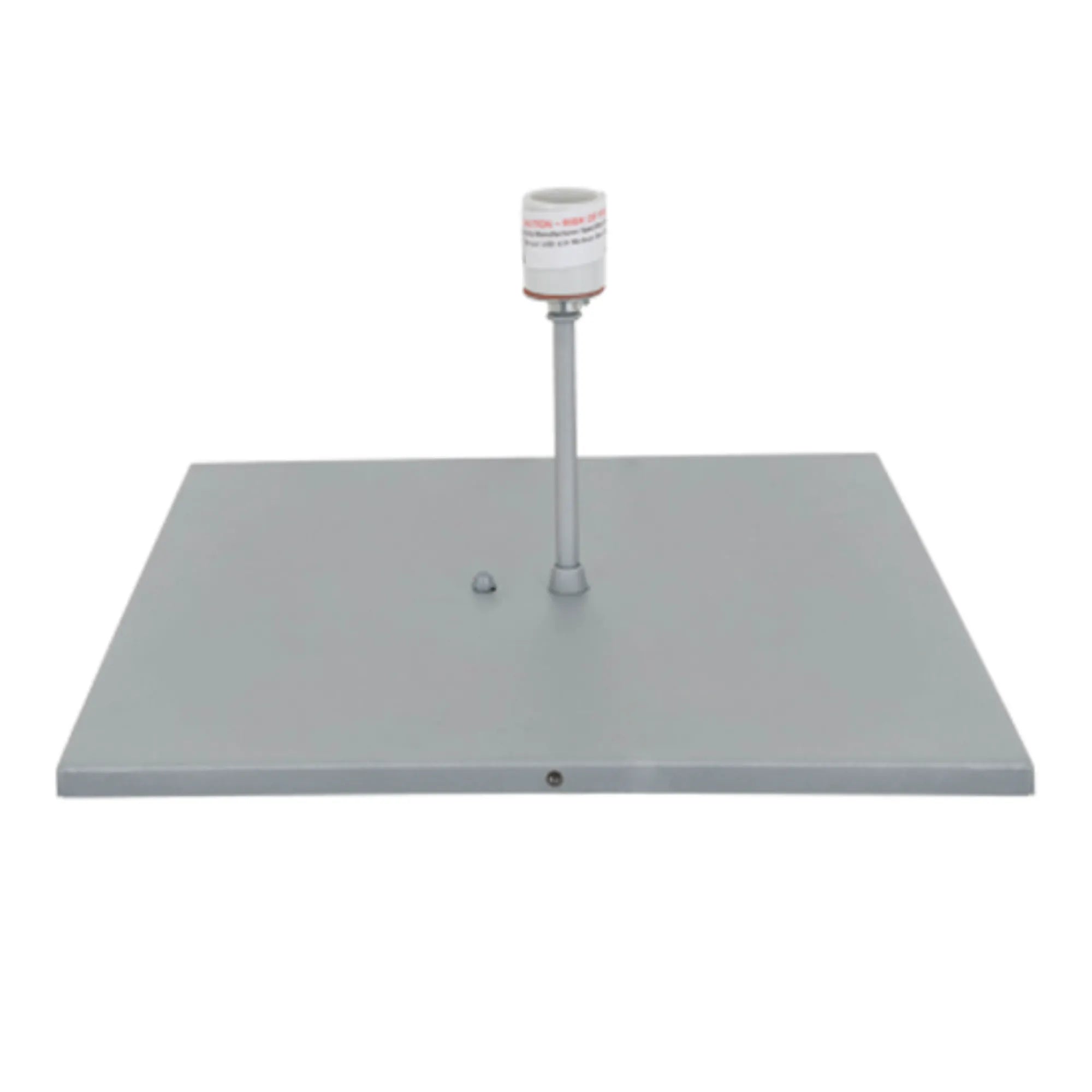16"Sq Cubism Pier Mount – Weatherable Silver – Statuario Idalight – Wet-Rated – Meyda Lighting