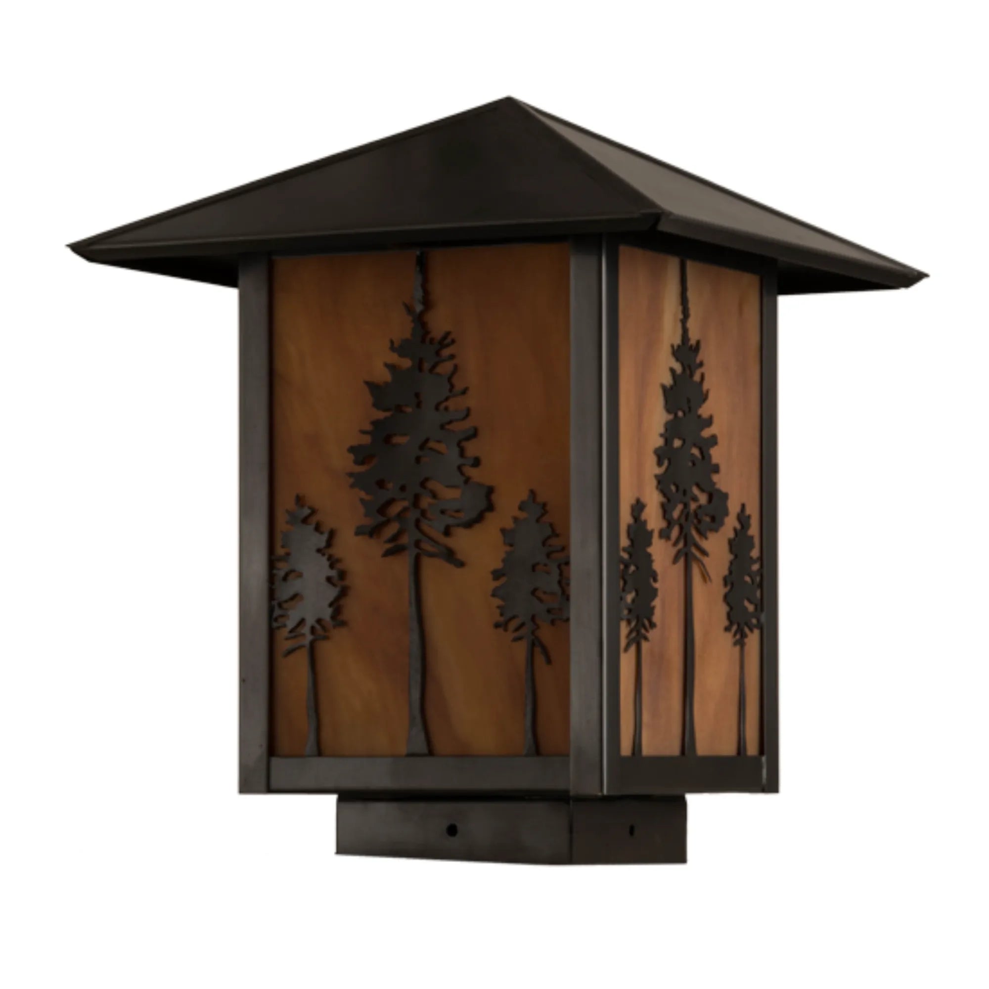 9"Sq Great Pines Deck Light – Craftsman Brown – Ambra Siena Idalight – Wet-Rated – Meyda Lighting