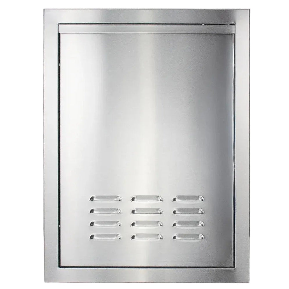 American Made Grills 18" Vented Trash / LP Fuel Storage Drawer (DR1-18LP) — LP Code Compliant, 304 SS, Roll-Out American Made Grills