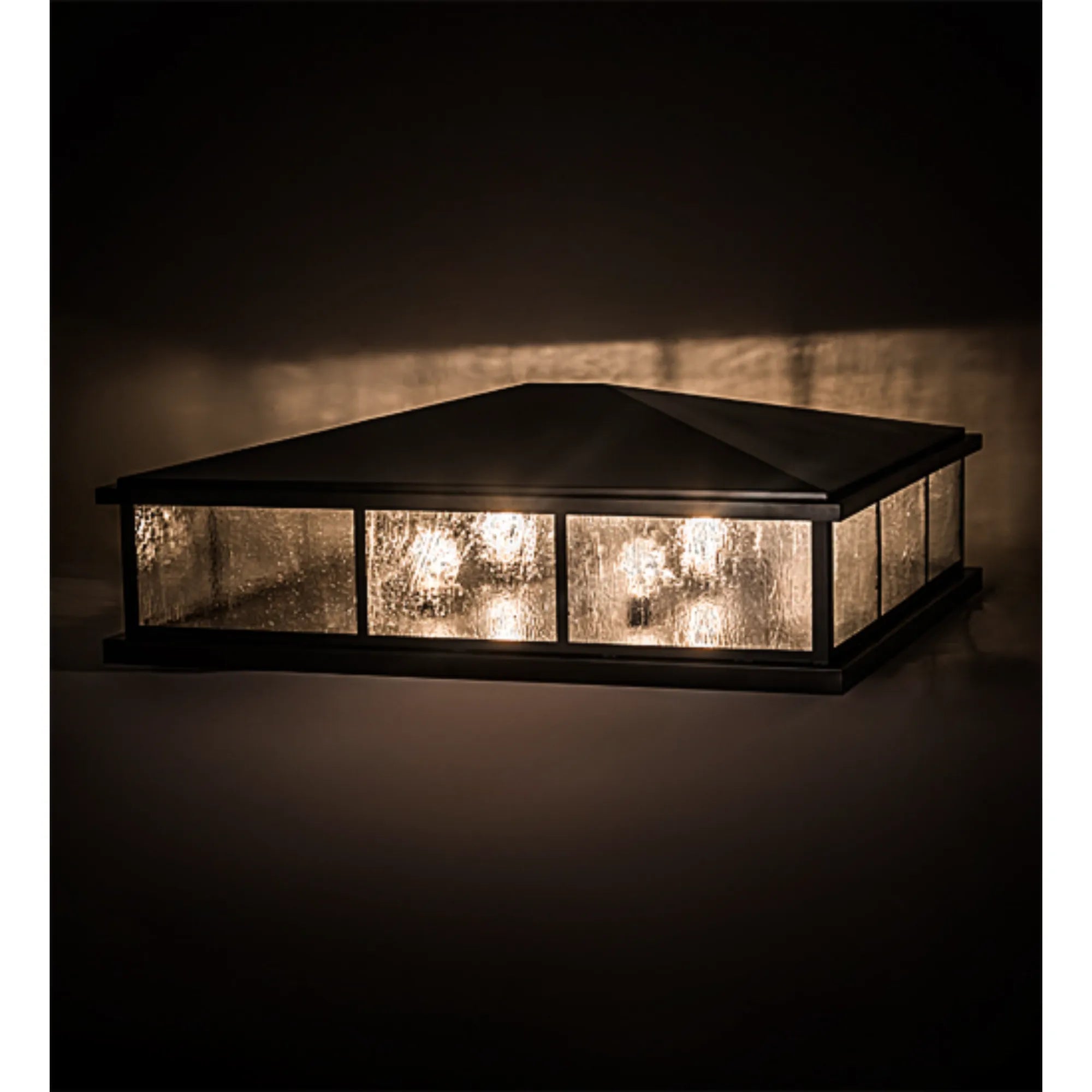 47" Long Seneca Double Bar Mission Pier Mount – Craftsman Brown – Wet-Rated – Meyda Lighting