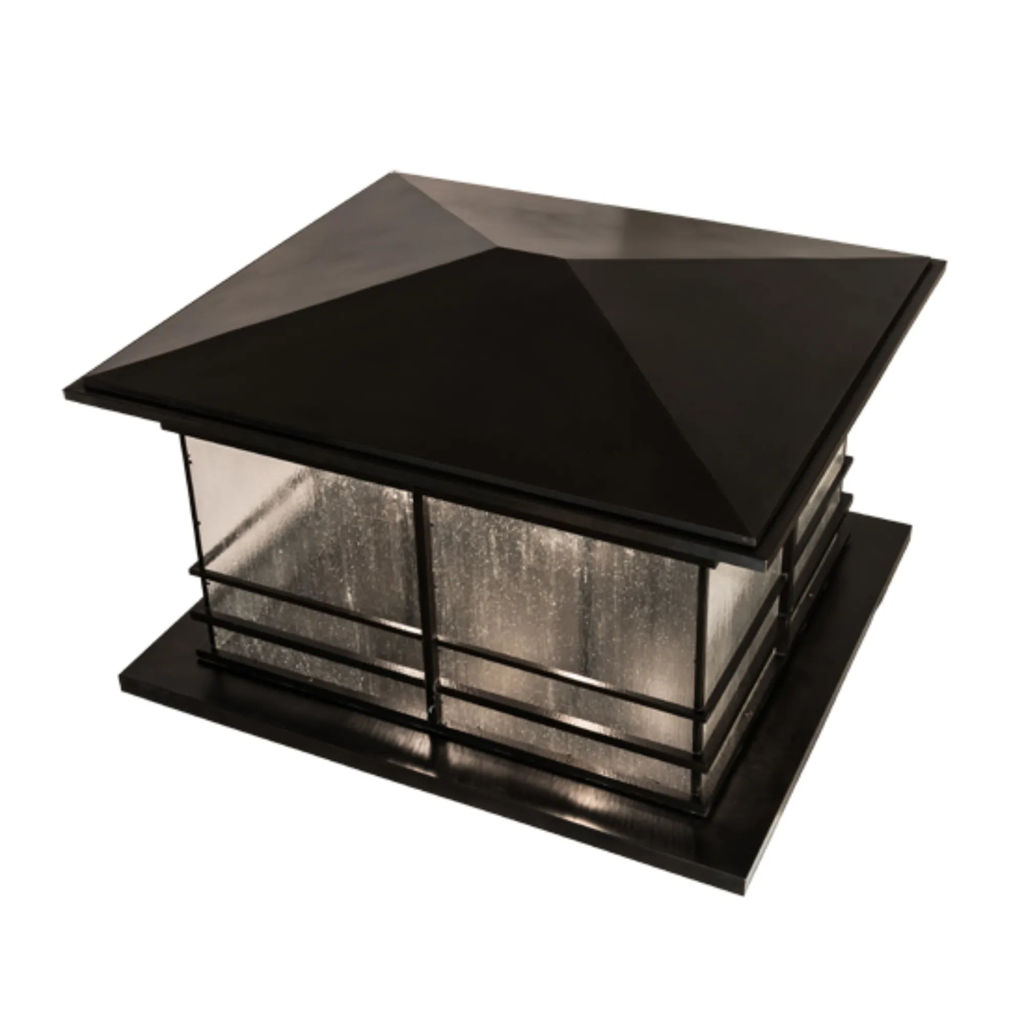 47" Long Tea House Oblong Pier Mount – Craftsman Brown – Wet-Rated – Meyda Lighting