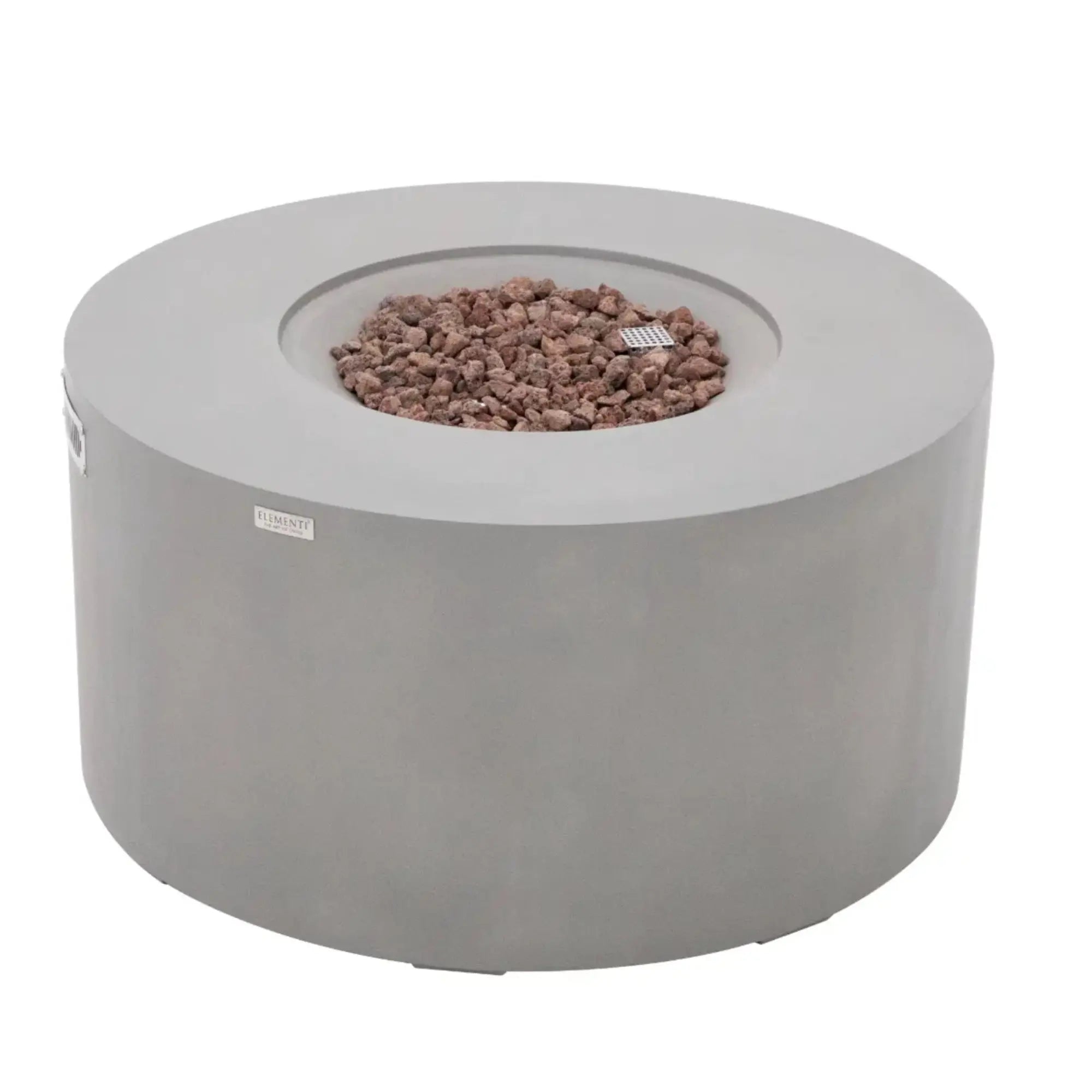 Pacaya 43″ Round Concrete Liquid Propane Fire Table with Hidden Tank – Elementi Elementi