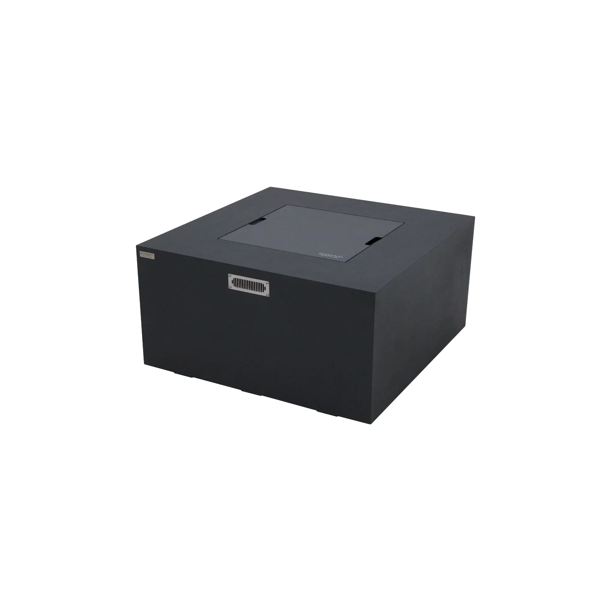 Rocky 43″ Square Concrete Liquid Propane Fire Table with Hidden Tank – Elementi