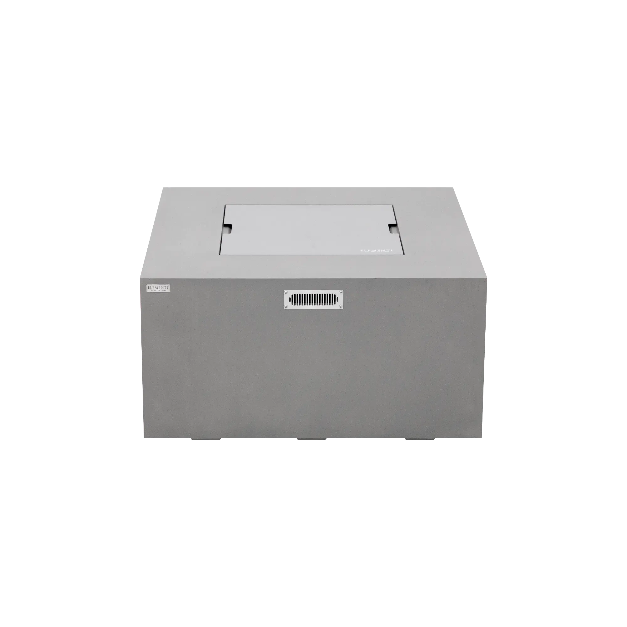 Rocky 43″ Square Concrete Liquid Propane Fire Table with Hidden Tank – Elementi
