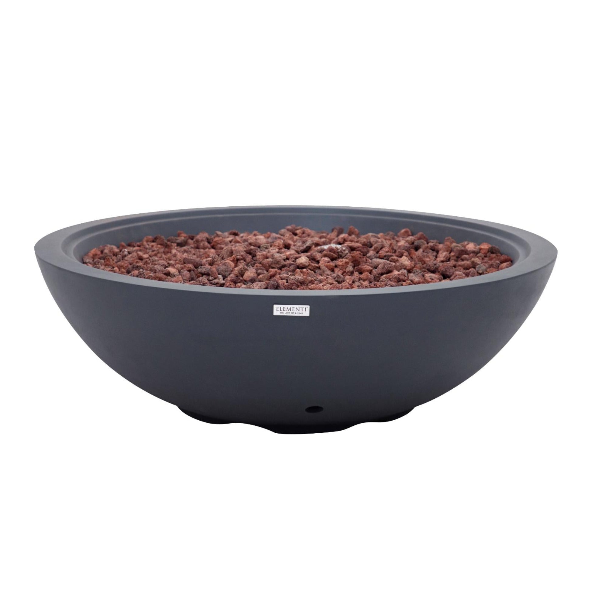 Rose Bowl 48″ Round Concrete Gas Fire Pit – Elementi Plus