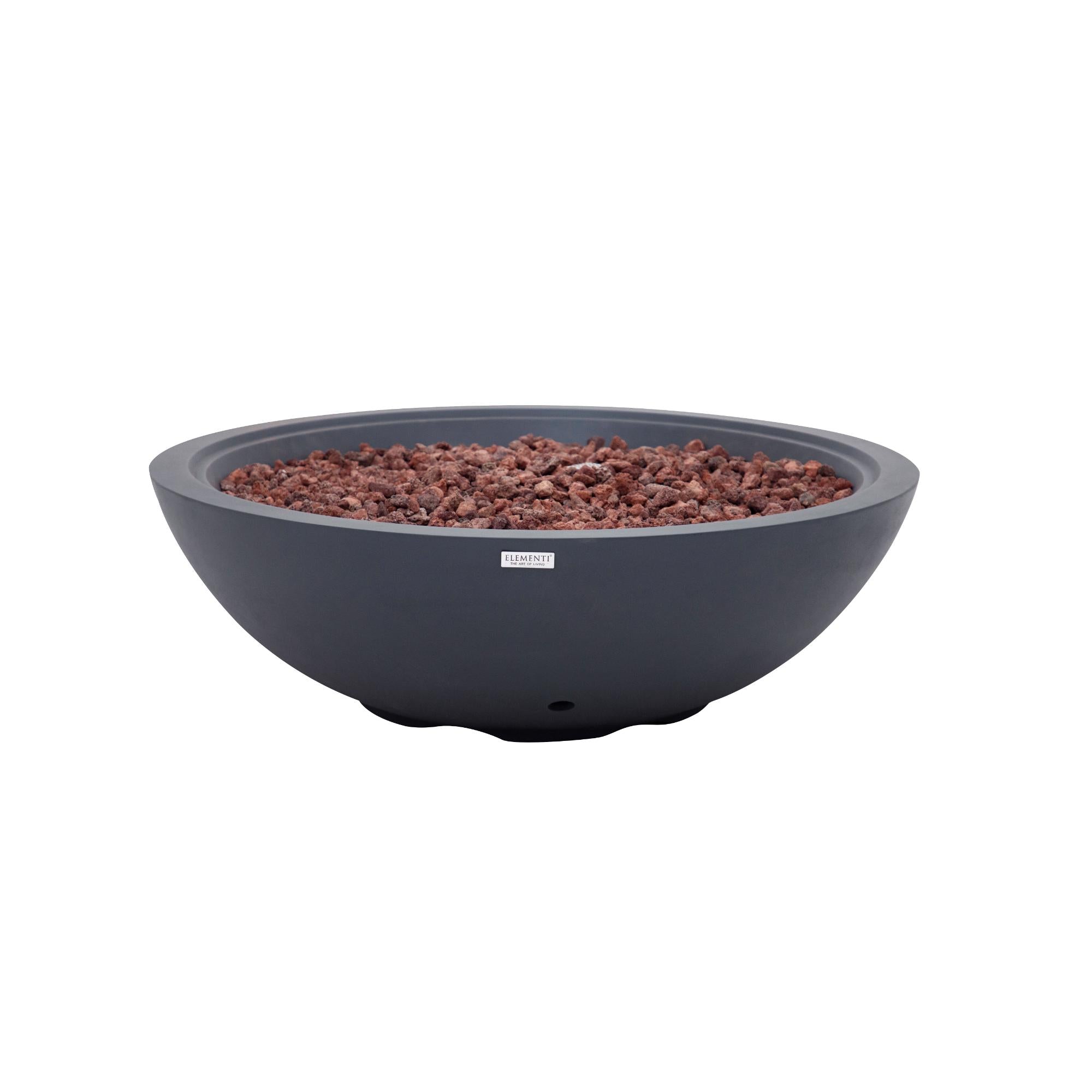 Rose Bowl 48″ Round Concrete Gas Fire Pit – Elementi Plus