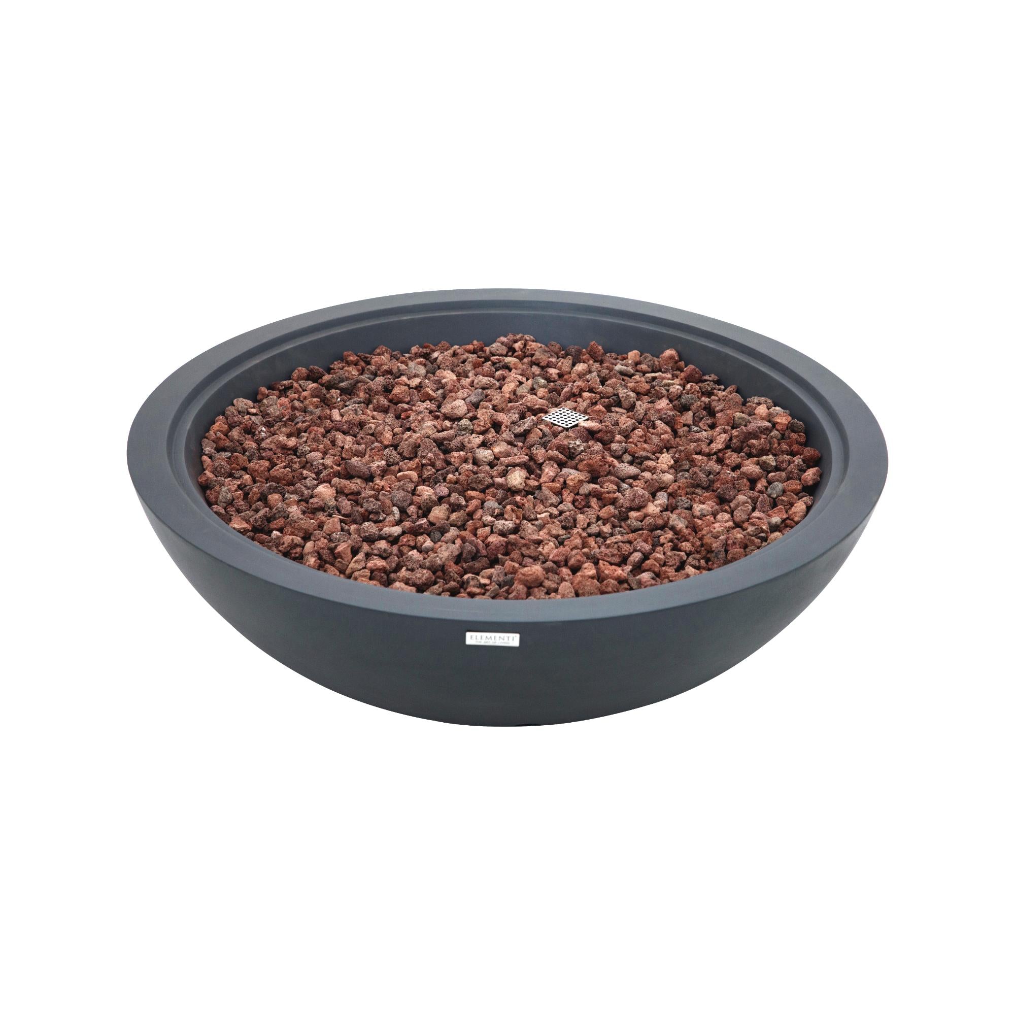 Rose Bowl 48″ Round Concrete Gas Fire Pit – Elementi Plus