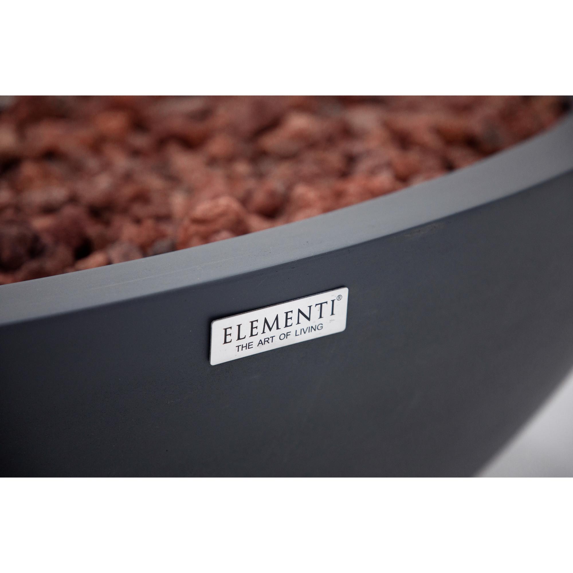 Rose Bowl 48″ Round Concrete Gas Fire Pit – Elementi Plus