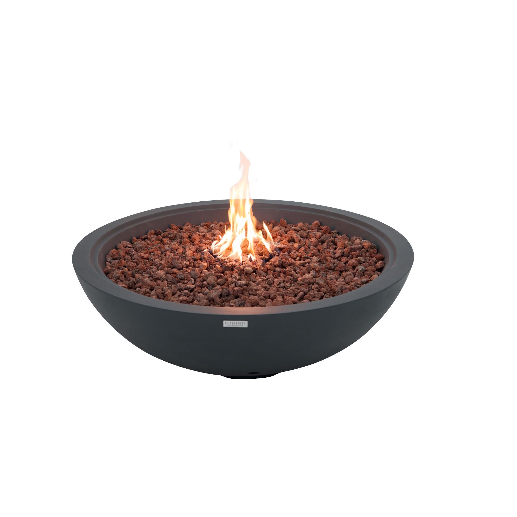Rose Bowl 48″ Round Concrete Gas Fire Pit – Elementi Plus