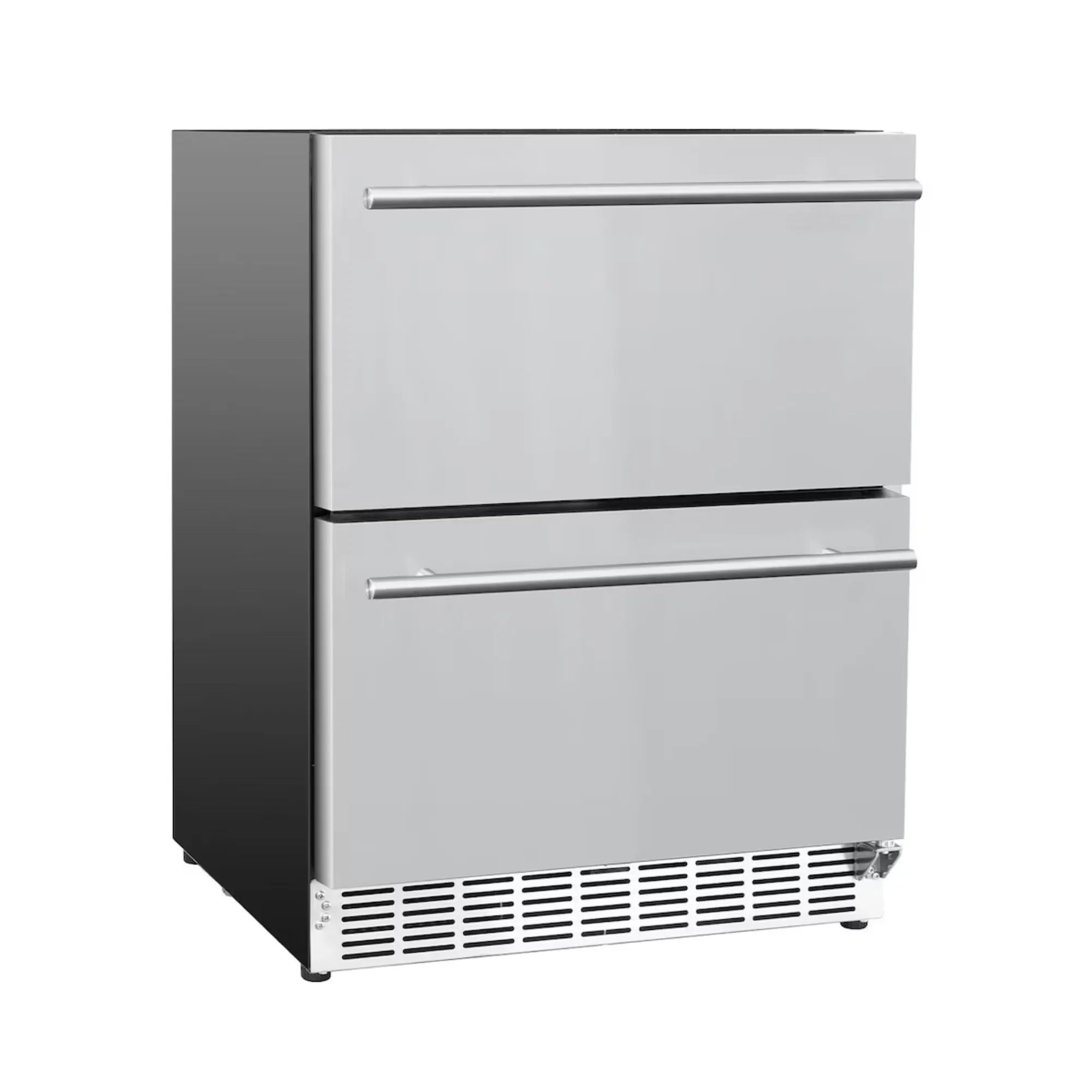 Summerset 24" 5.1 Cu. Ft. Outdoor Rated Refrigerator — Stainless Steel Drawer Fronts, 114-Can capacity | RFR-24DR2-A Summerset