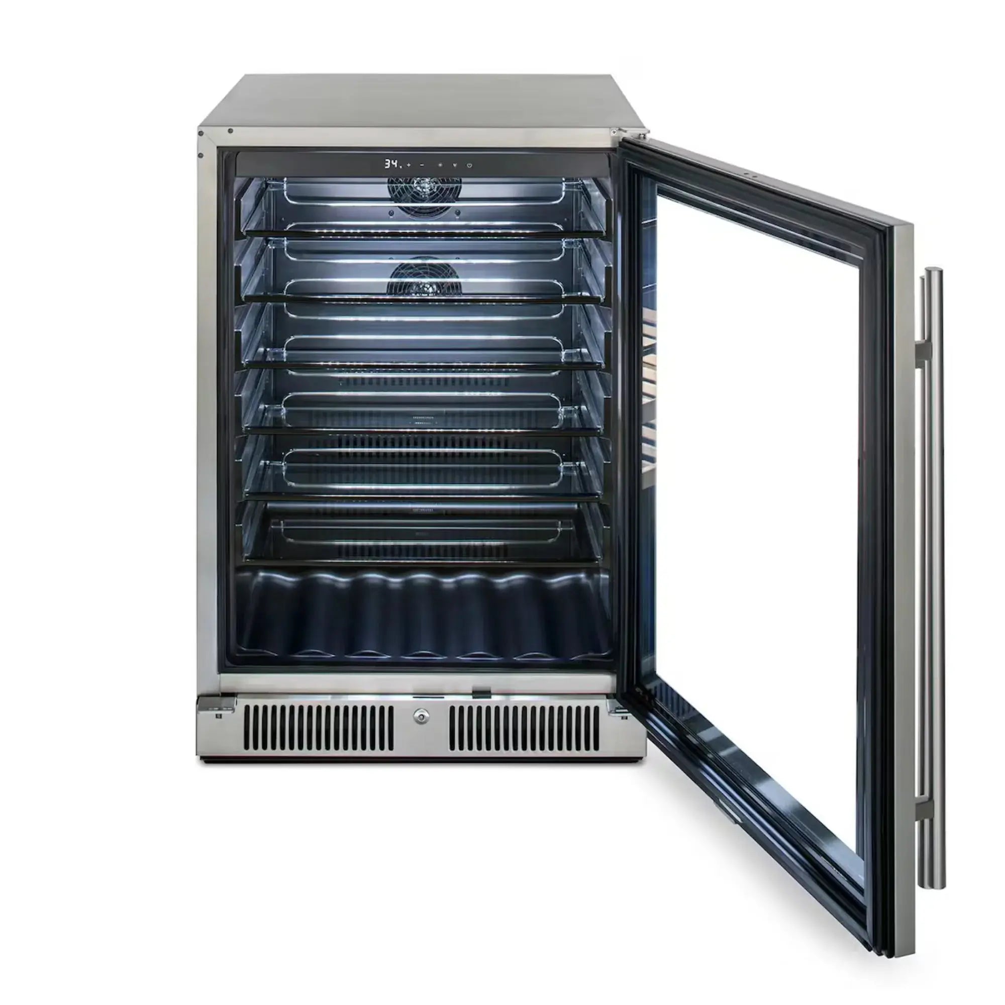 Blaze 24-Inch 5.5 Cu. Ft. Outdoor Glass Door Beverage Cooler – BLZ-GDBEV-5.5 Blaze