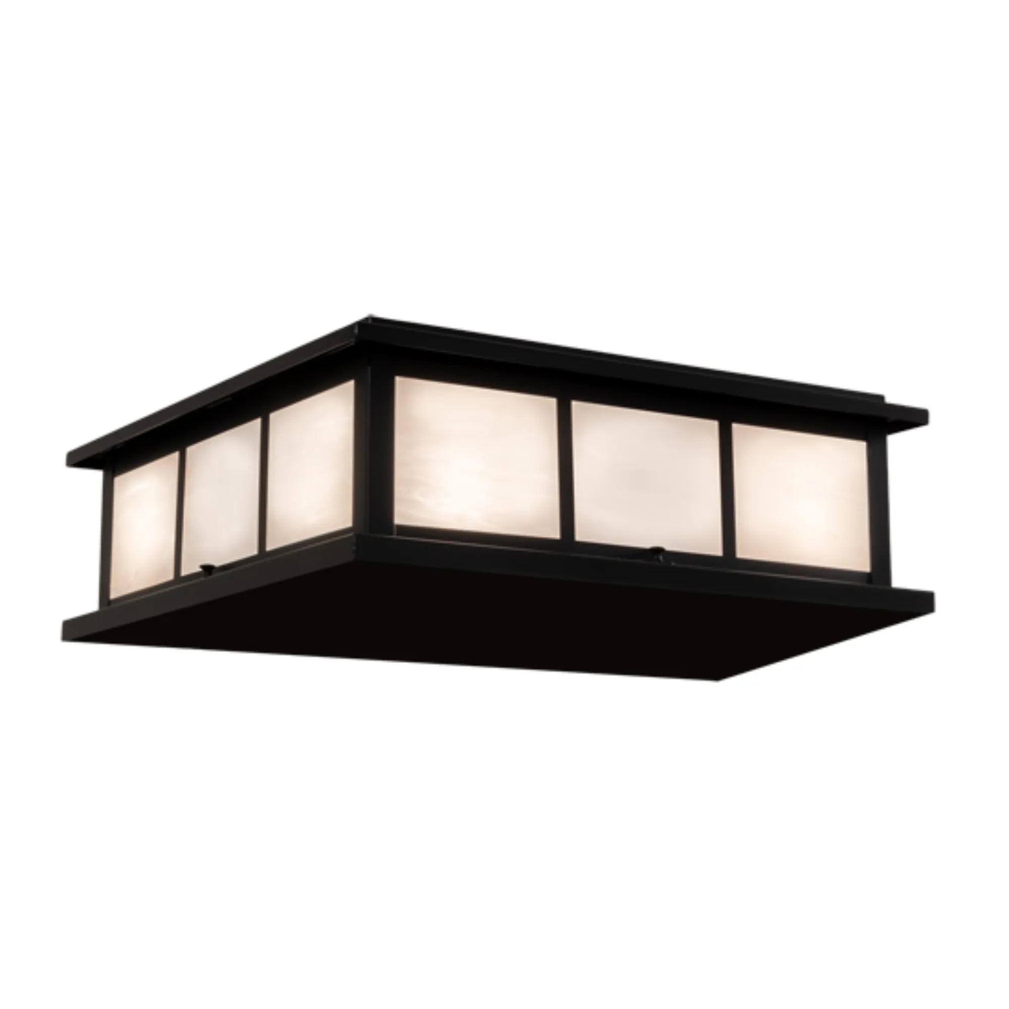 20" Square Seneca Double Bar Mission Pier Mount – Meyda Lighting
