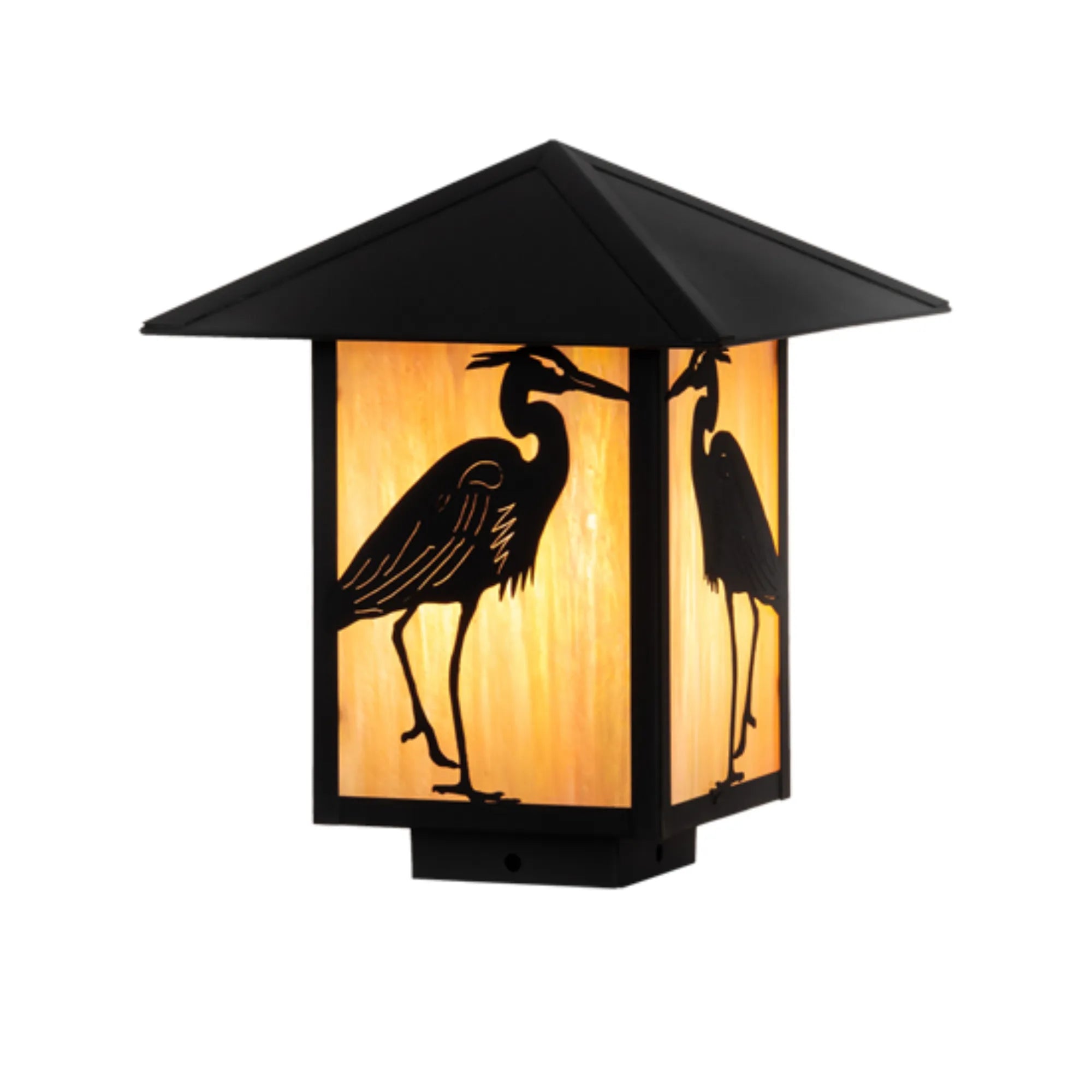 10" Square Seneca Heron Deck Light – Craftsman Brown – Wet-Rated – Meyda Lighting