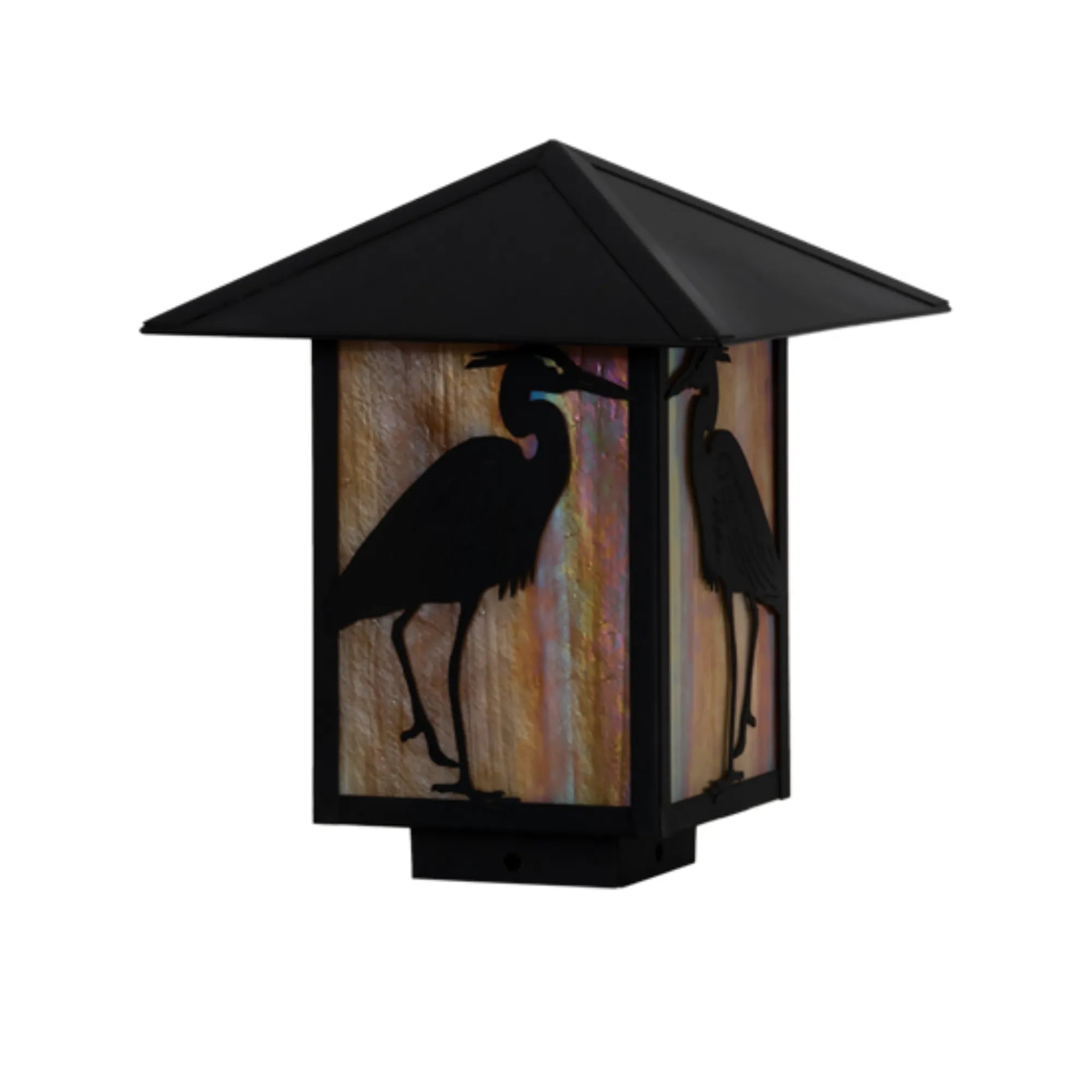 10" Square Seneca Heron Deck Light – Craftsman Brown – Wet-Rated – Meyda Lighting