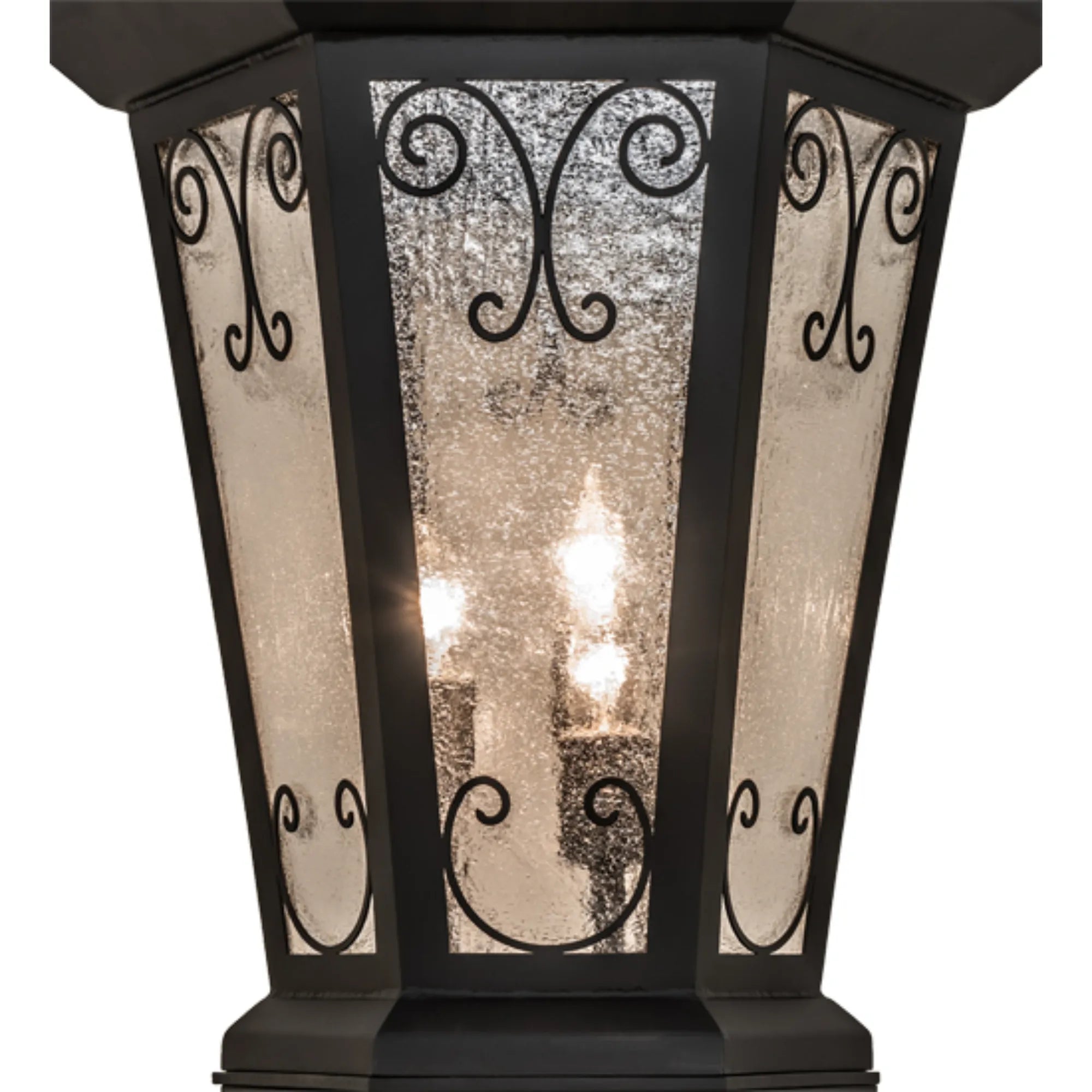 19" Wide Chaumont Pier Mount – Anodized Effect Black – Wet-Rated – Meyda Lighting