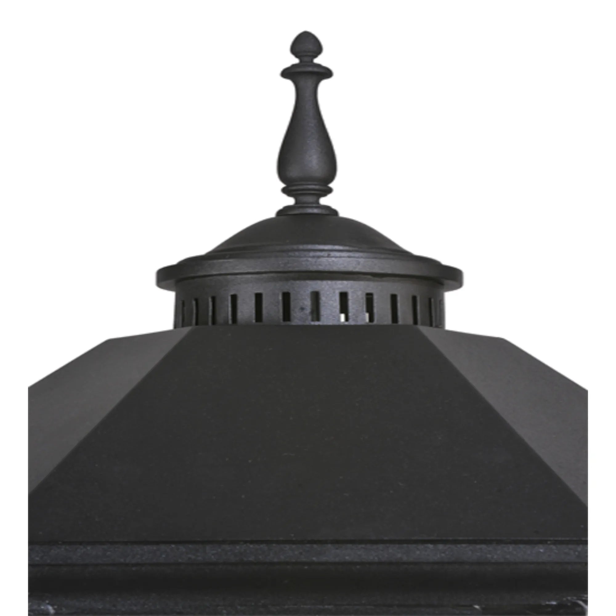 16" Wide Restored Taft 1 Light Lantern Post Mount – Black – Damp-Rated – Meyda Lighting