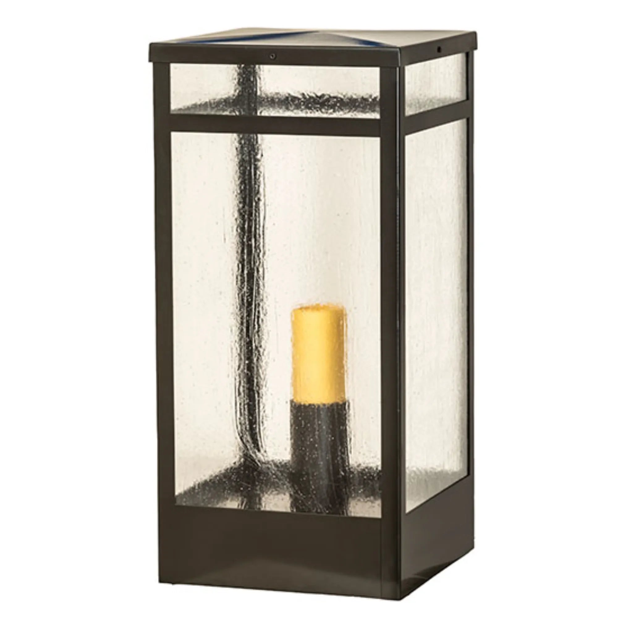 14" Square Quadrato Campbell Pier Mount – Exterior Oil Rubbed Bronze – Wet-Rated – Meyda Lighting