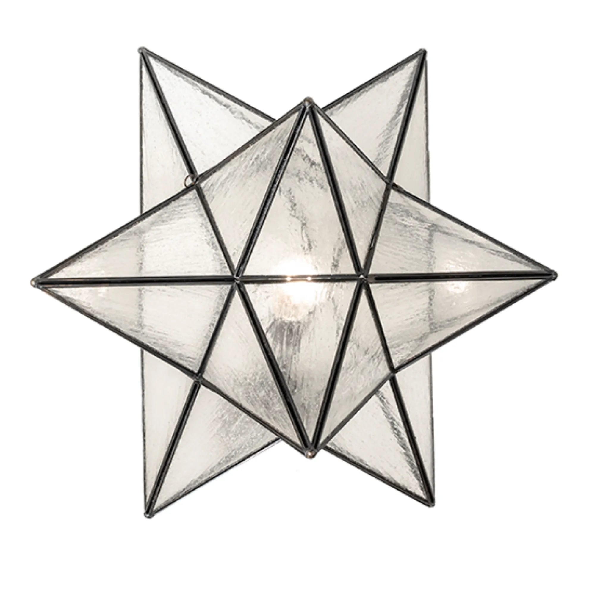 18" Wide Moravian Star Post Mount – Mahogany Bronze – Wet-Rated – Meyda Lighting