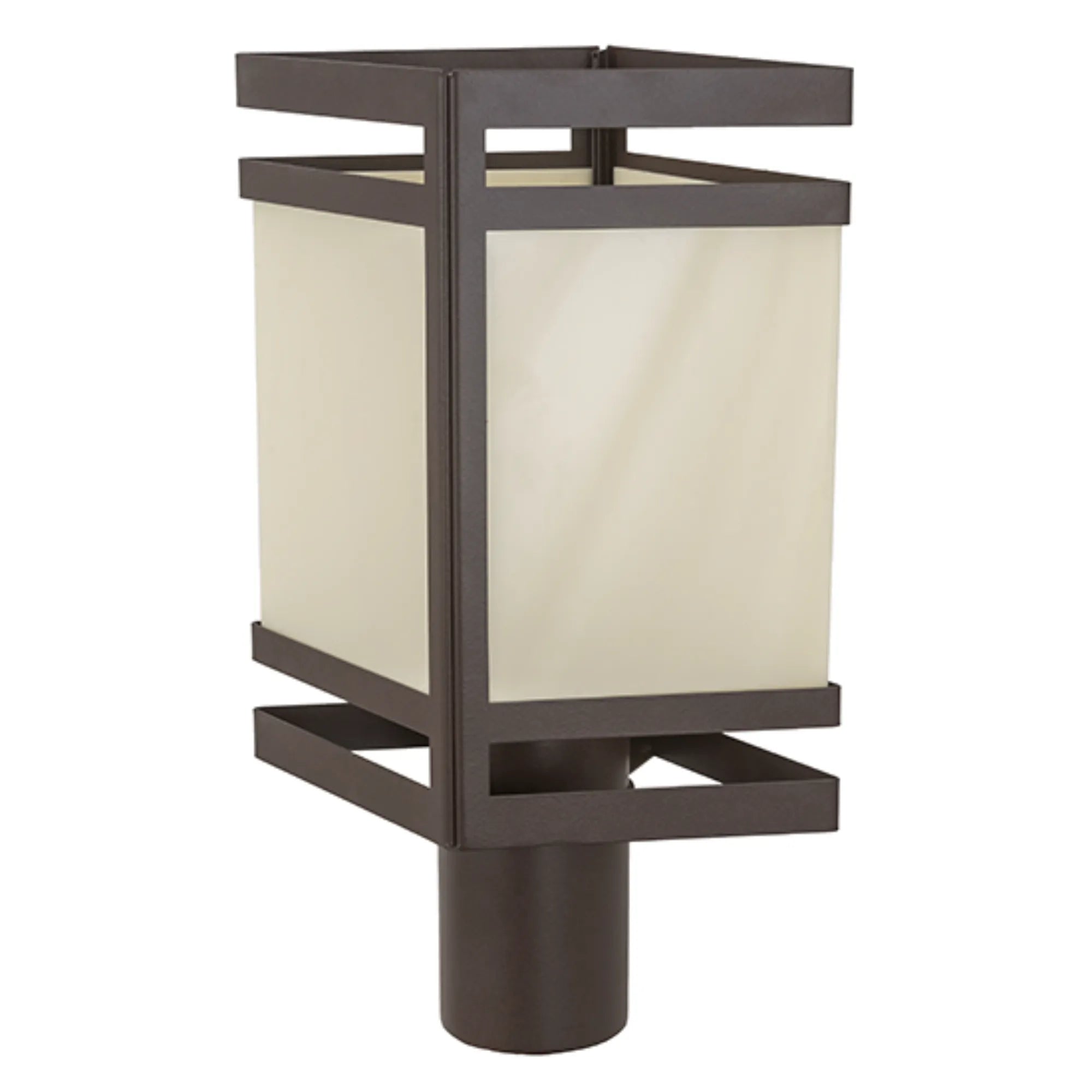 12" Wide Plainview Post Mount – Cafe Noir – Provostone Idalight – Wet-Rated – Meyda Lighting